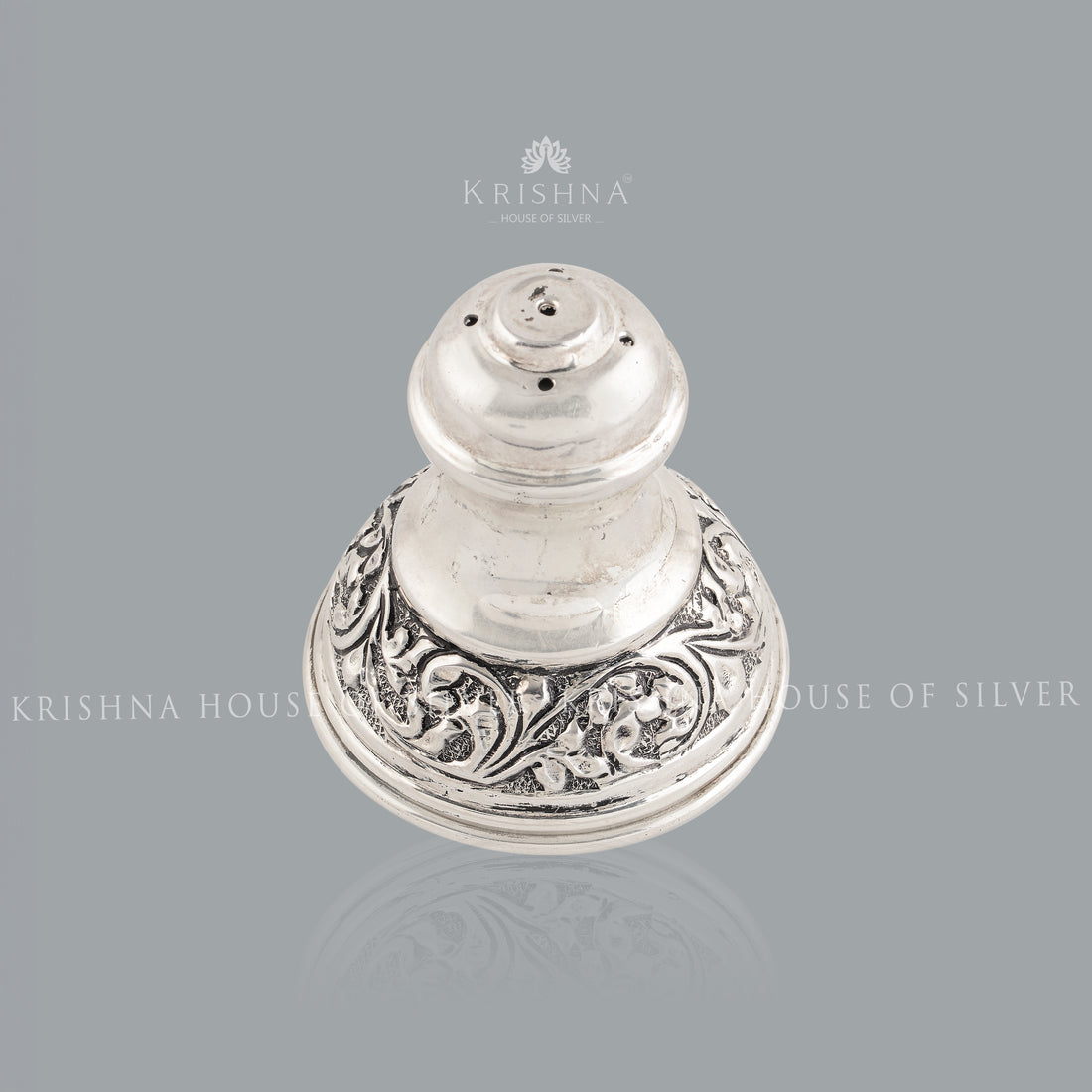 Antique Floral Silver Agarbatti Stand Crafted from 92.5 Silver