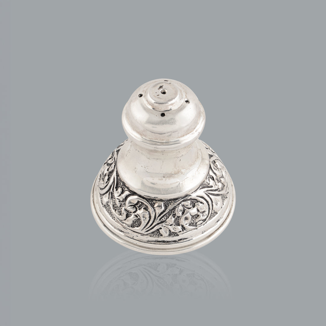Antique Floral Silver Agarbatti Stand Crafted from 92.5 Silver