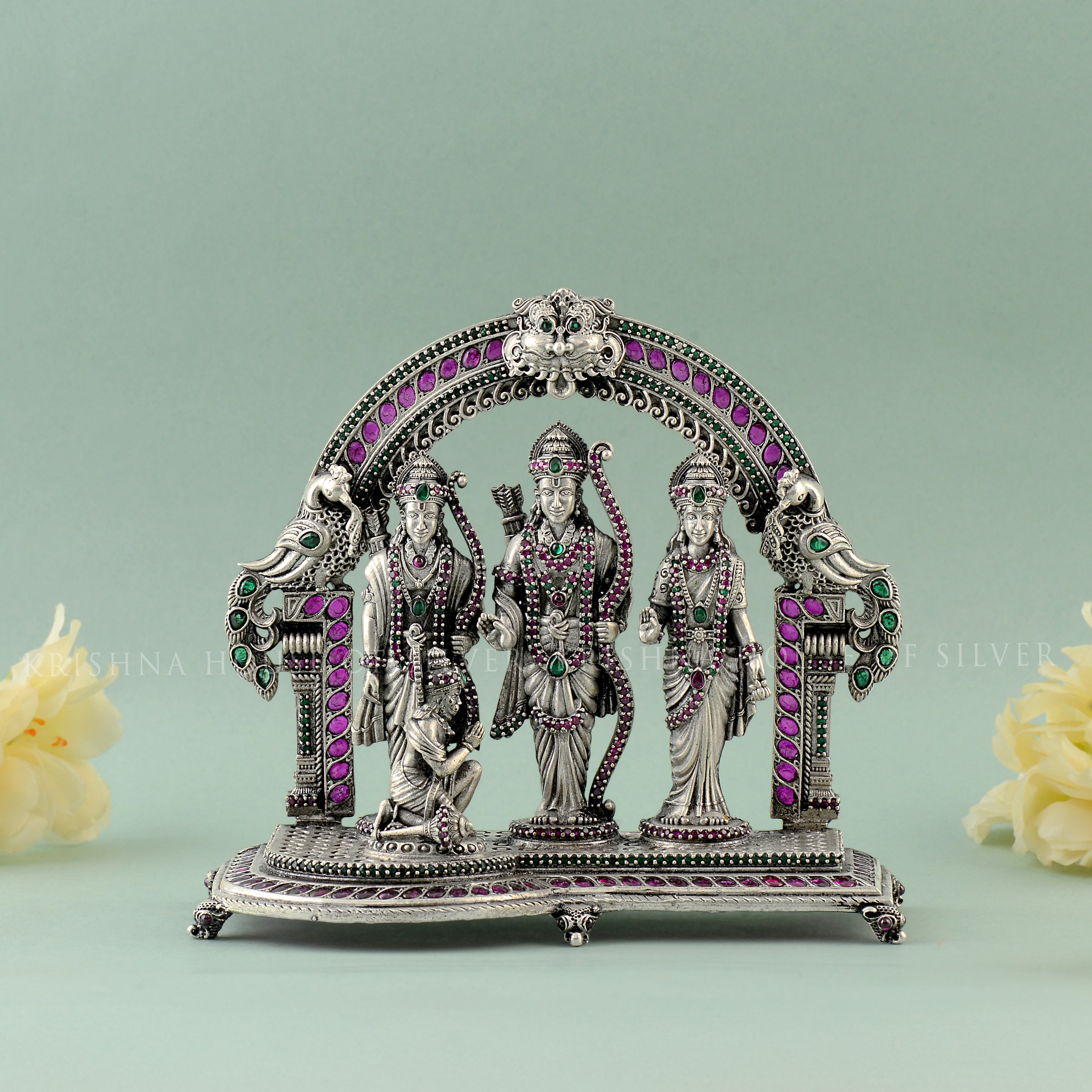 Divine Ram Parivar - A Symbol of Love & Devotion With Stone Work