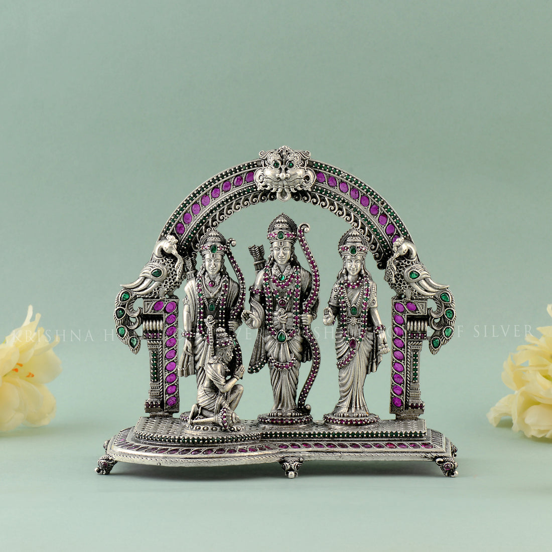 Divine Ram Parivar - A Symbol of Love & Devotion With Stone Work