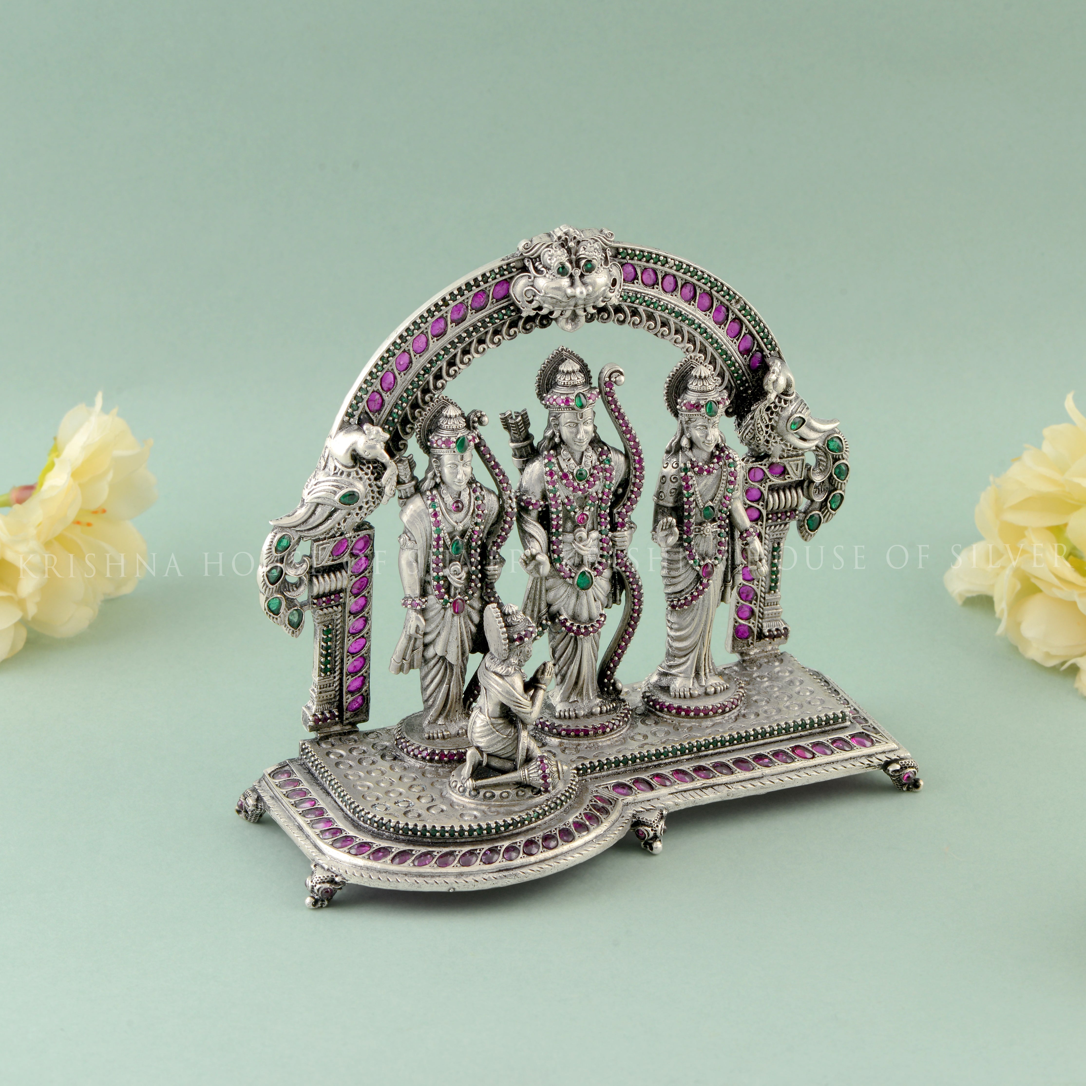 Divine Ram Parivar - A Symbol of Love & Devotion With Stone Work