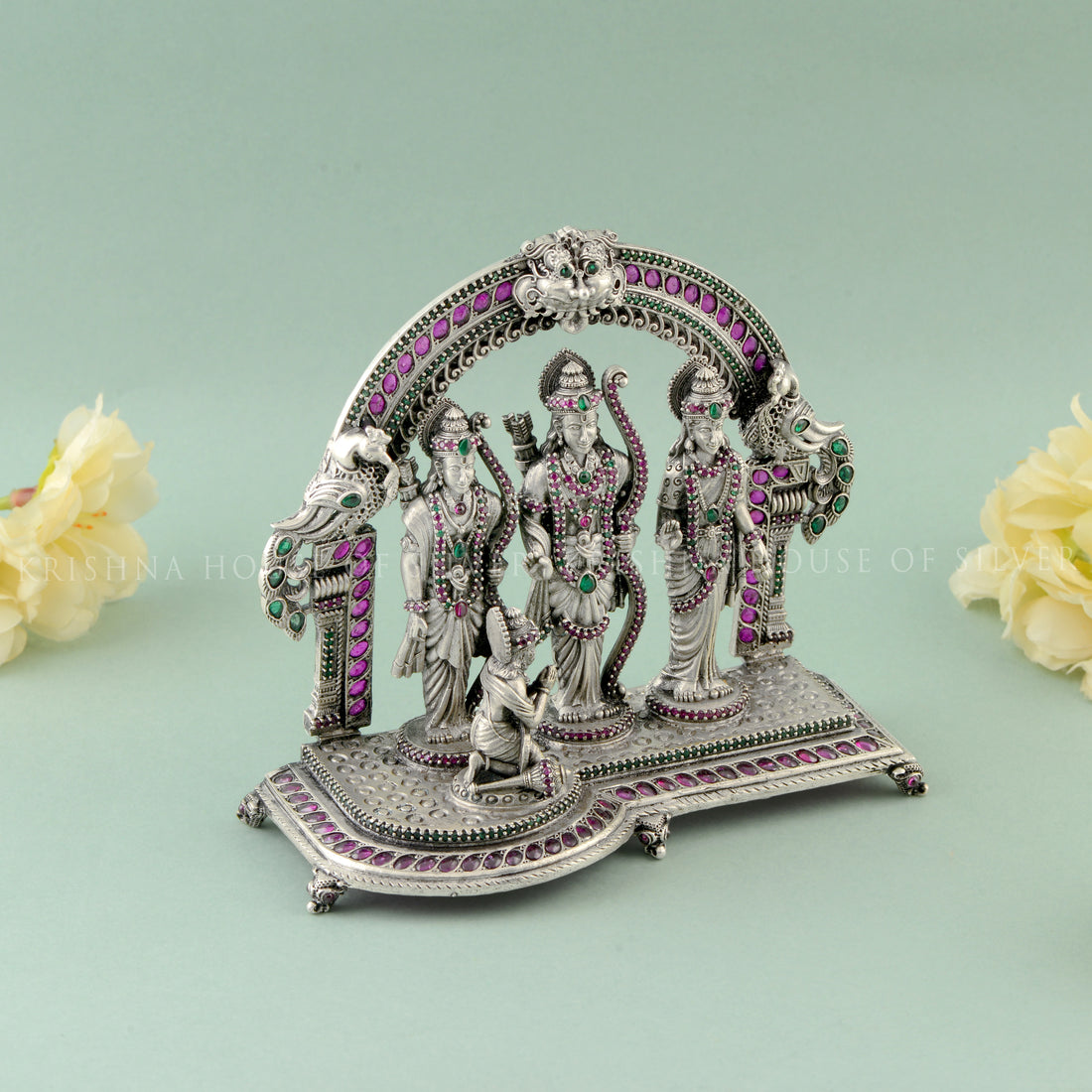 Divine Ram Parivar - A Symbol of Love & Devotion With Stone Work
