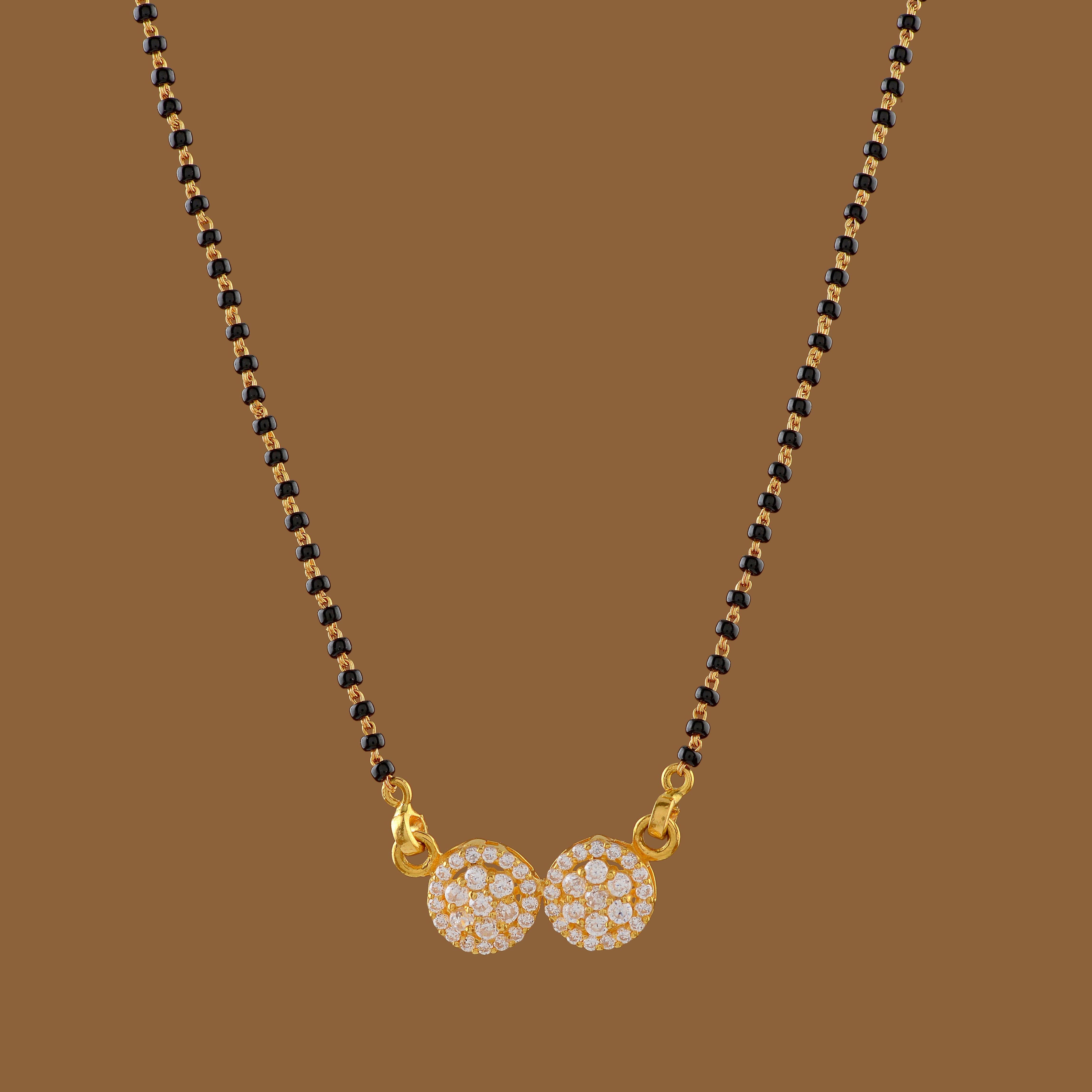 Traditional Floral Gold Mangalsutra - Krishna Jewellers Pearls and Gems