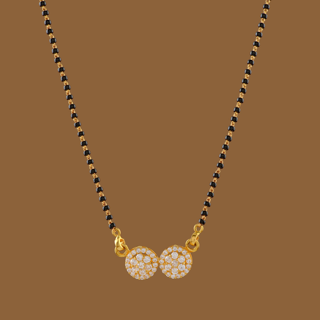Traditional Floral Gold Mangalsutra - Krishna Jewellers Pearls and Gems