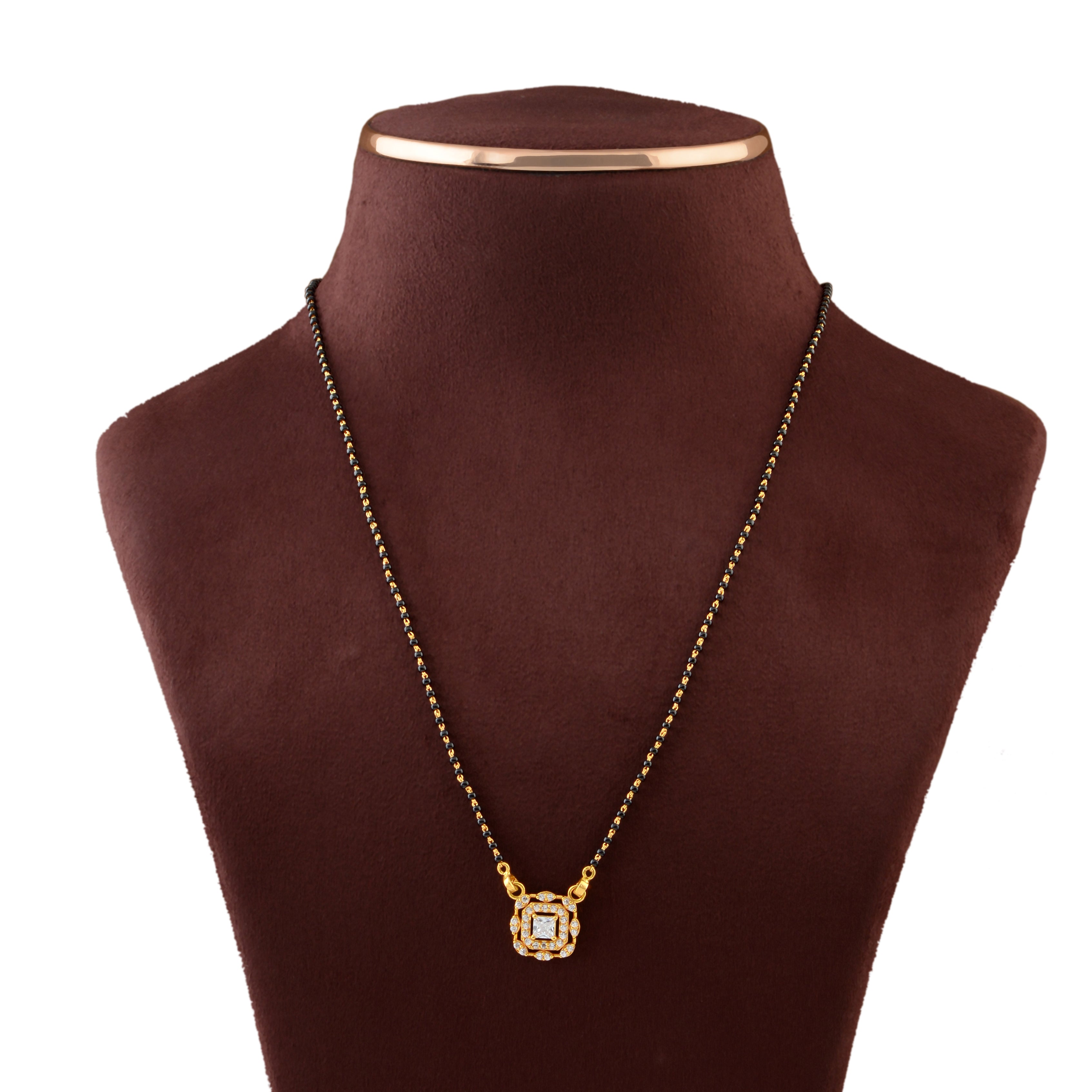 Traditional Gold Pendant Mangalsutra Chain - Krishna Jewellers Pearls and Gems