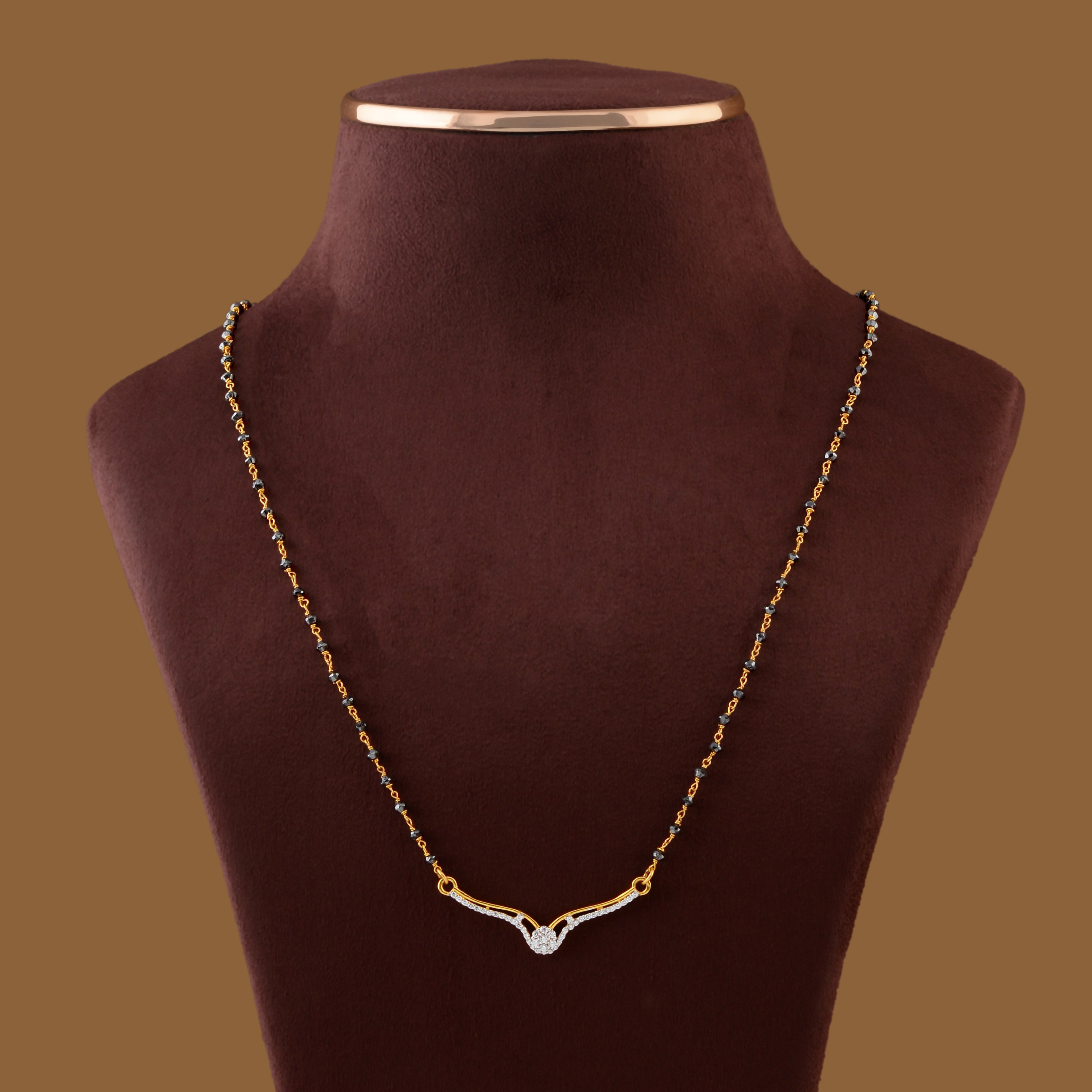 Regal Bridal Mangalsutra In Gold - Krishna Jewellers Pearls and Gems