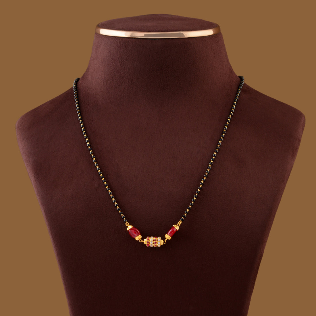 Grandeur Gold Long Mangalsutra - Krishna Jewellers Pearls and Gems