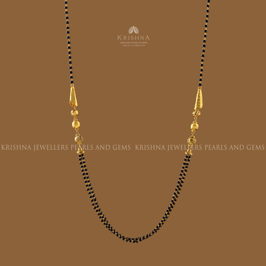Premium Gold Chain Mangalsutra - Krishna Jewellers Pearls and Gems
