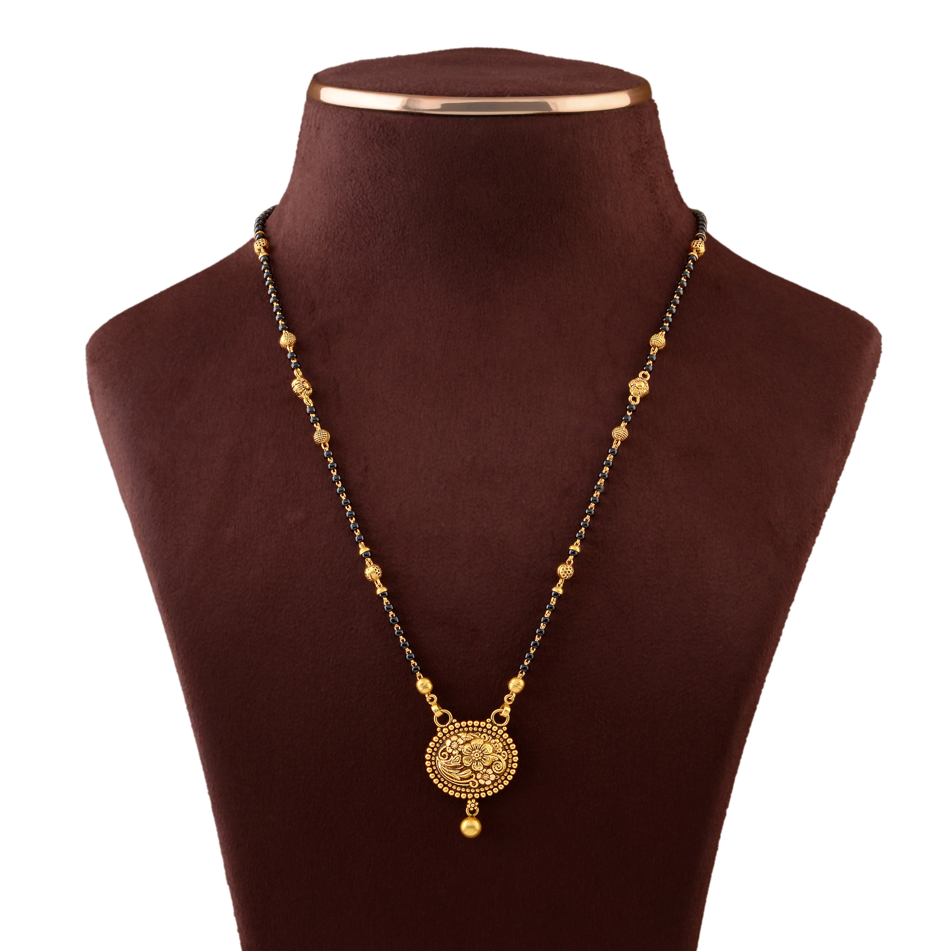 Dainty Gold Mangalsutra Chain - Krishna Jewellers Pearls and Gems