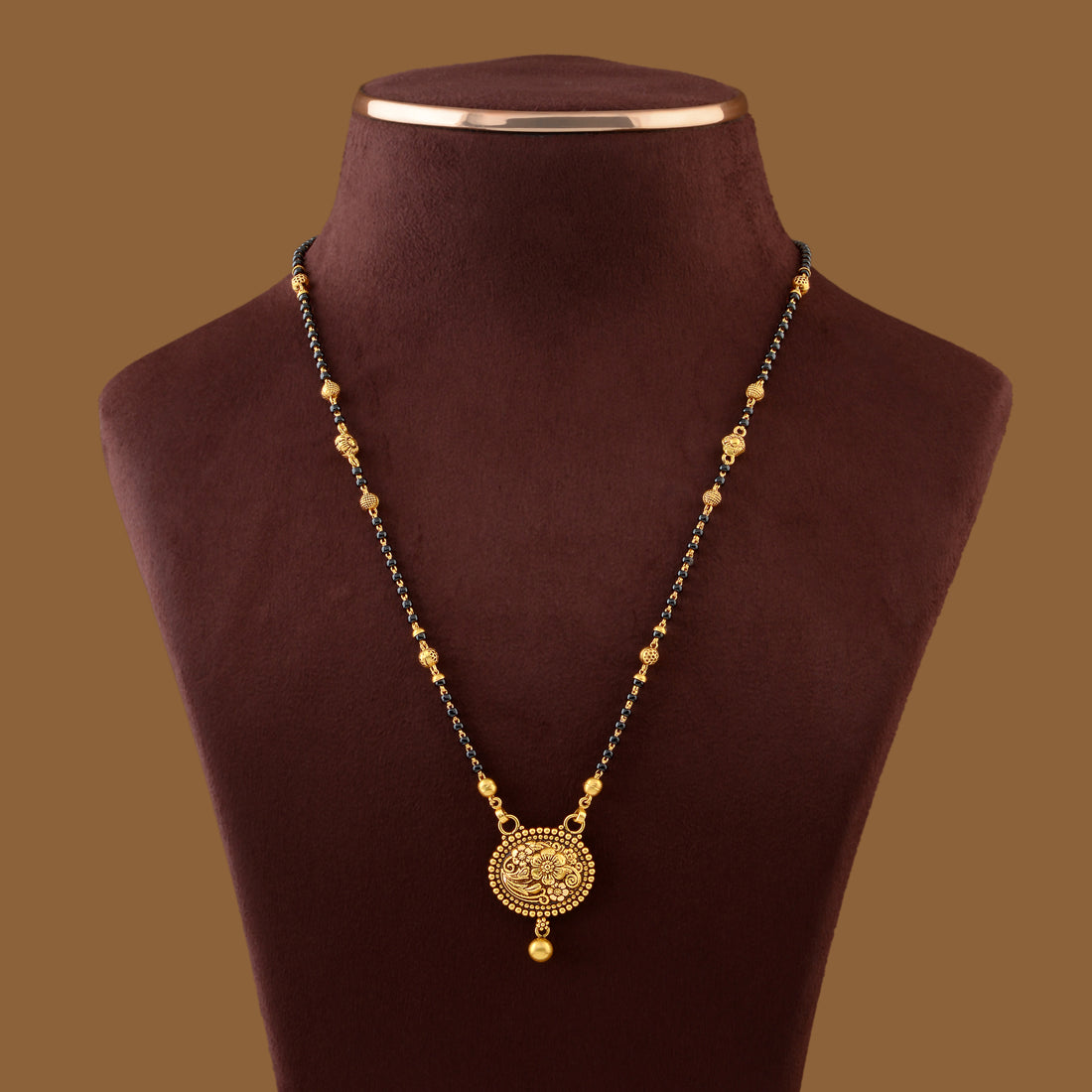 Dainty Gold Mangalsutra Chain - Krishna Jewellers Pearls and Gems
