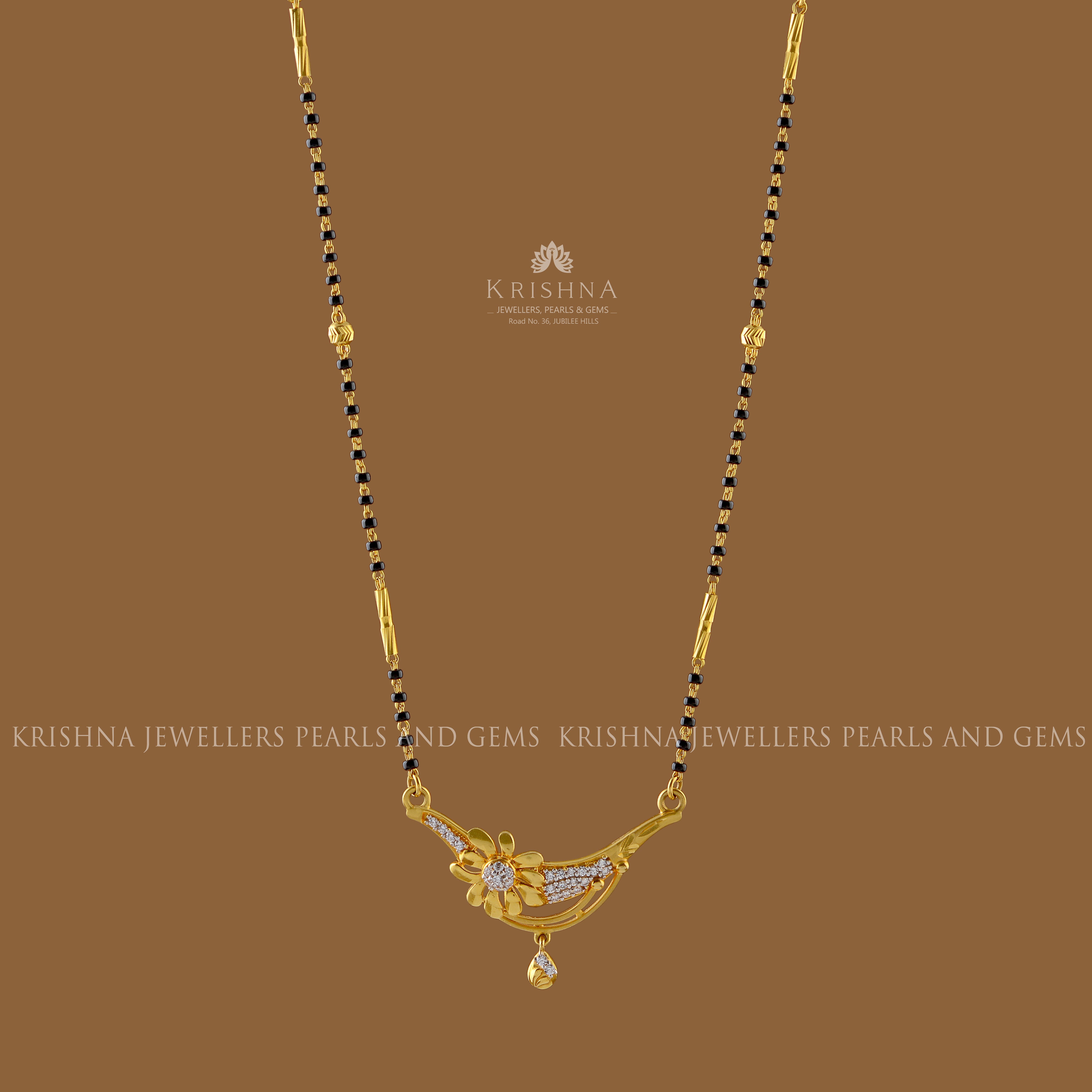 Handmade Gold Mangalsutra Necklace - Krishna Jewellers Pearls and Gems