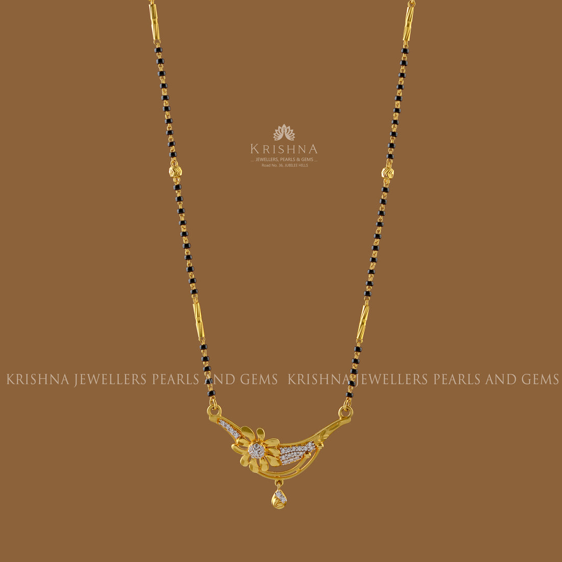 Handmade Gold Mangalsutra Necklace - Krishna Jewellers Pearls and Gems