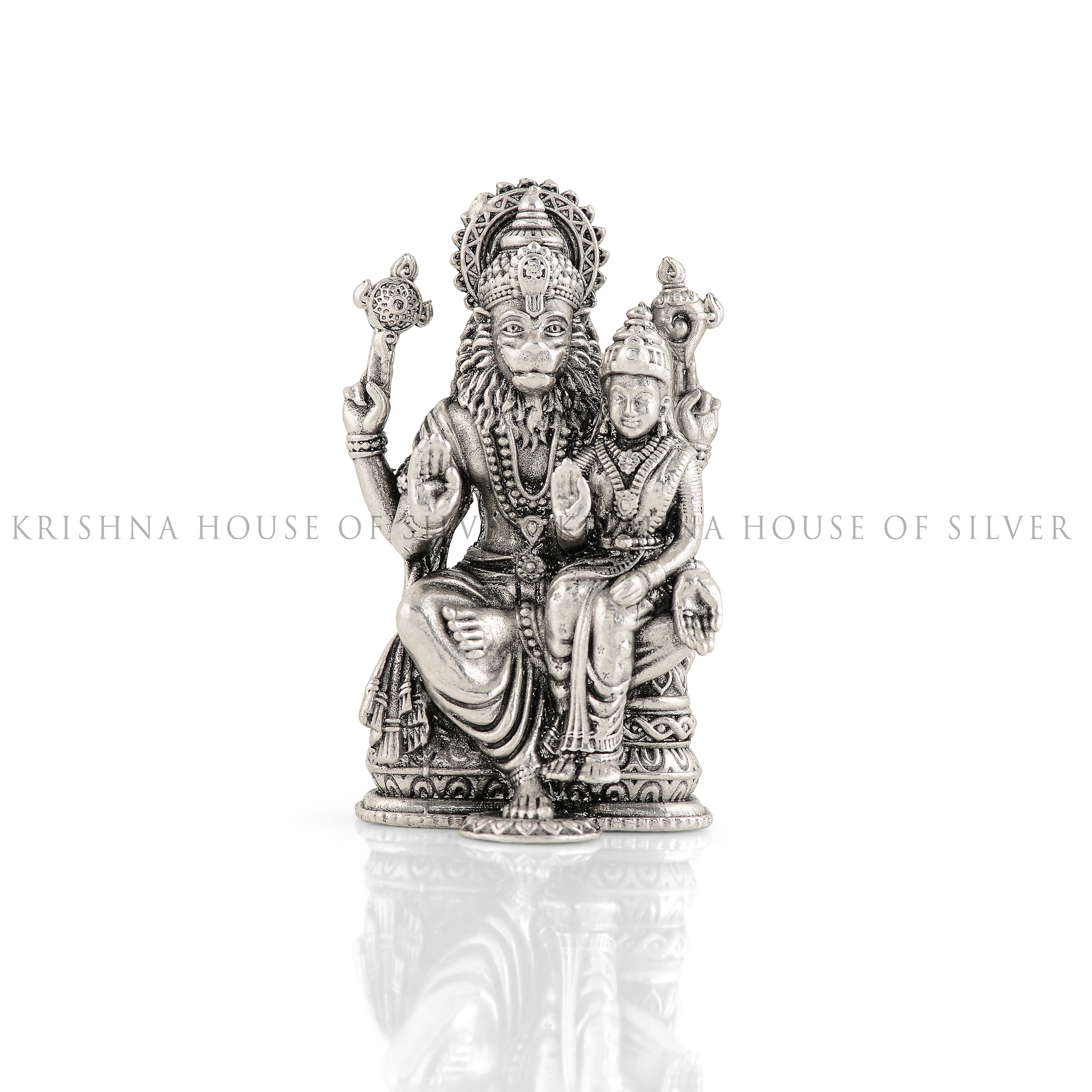Divine Lakshmi Narasimha Swamy Idol in 92.5 Silver