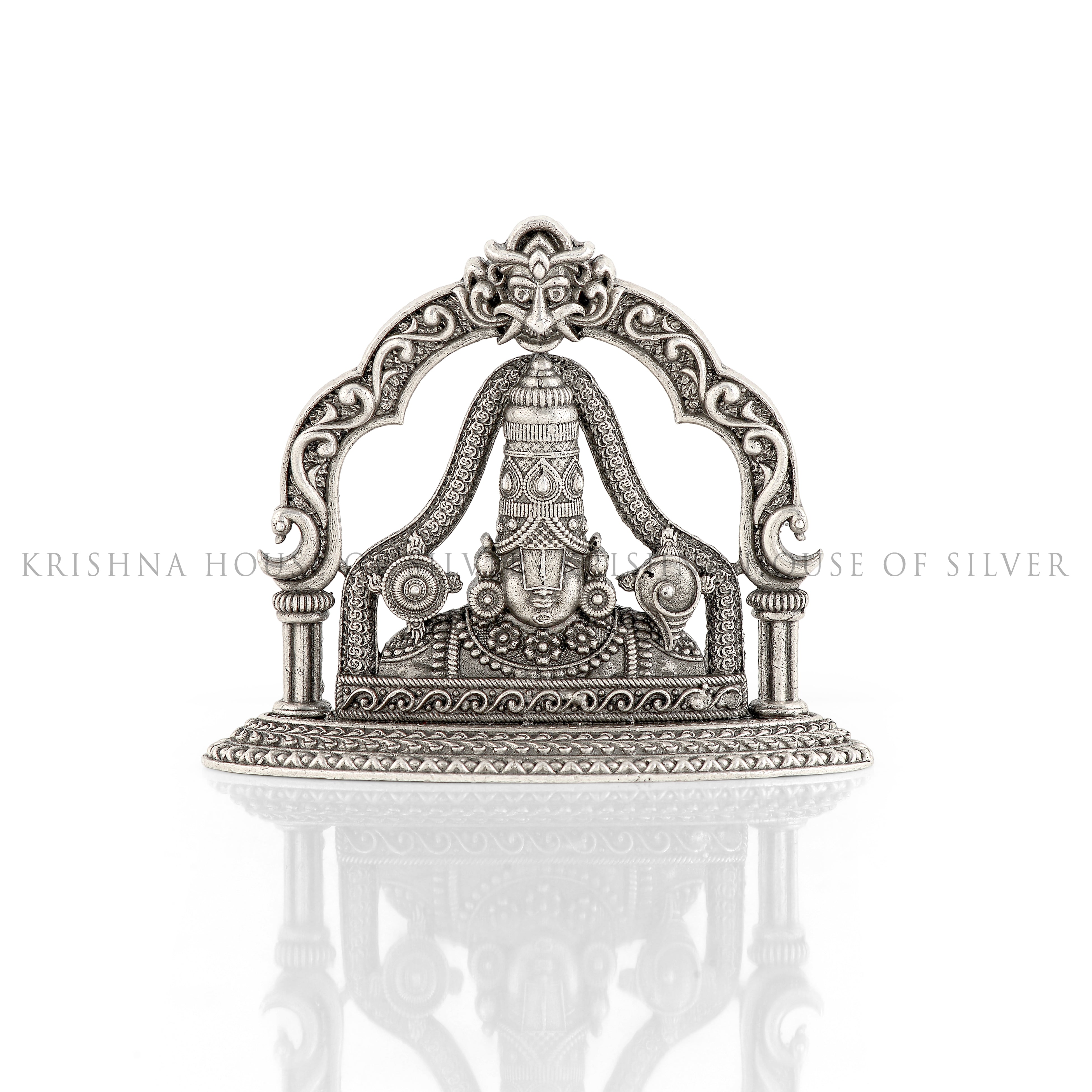Silver Half Balaji Arch for Deity