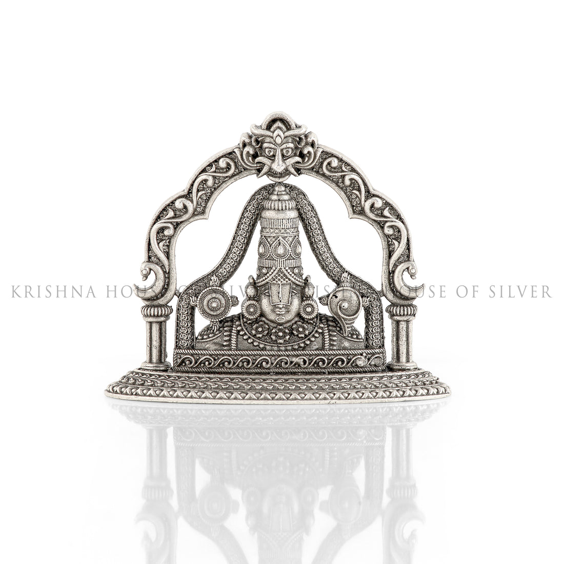 Silver Half Balaji Arch for Deity