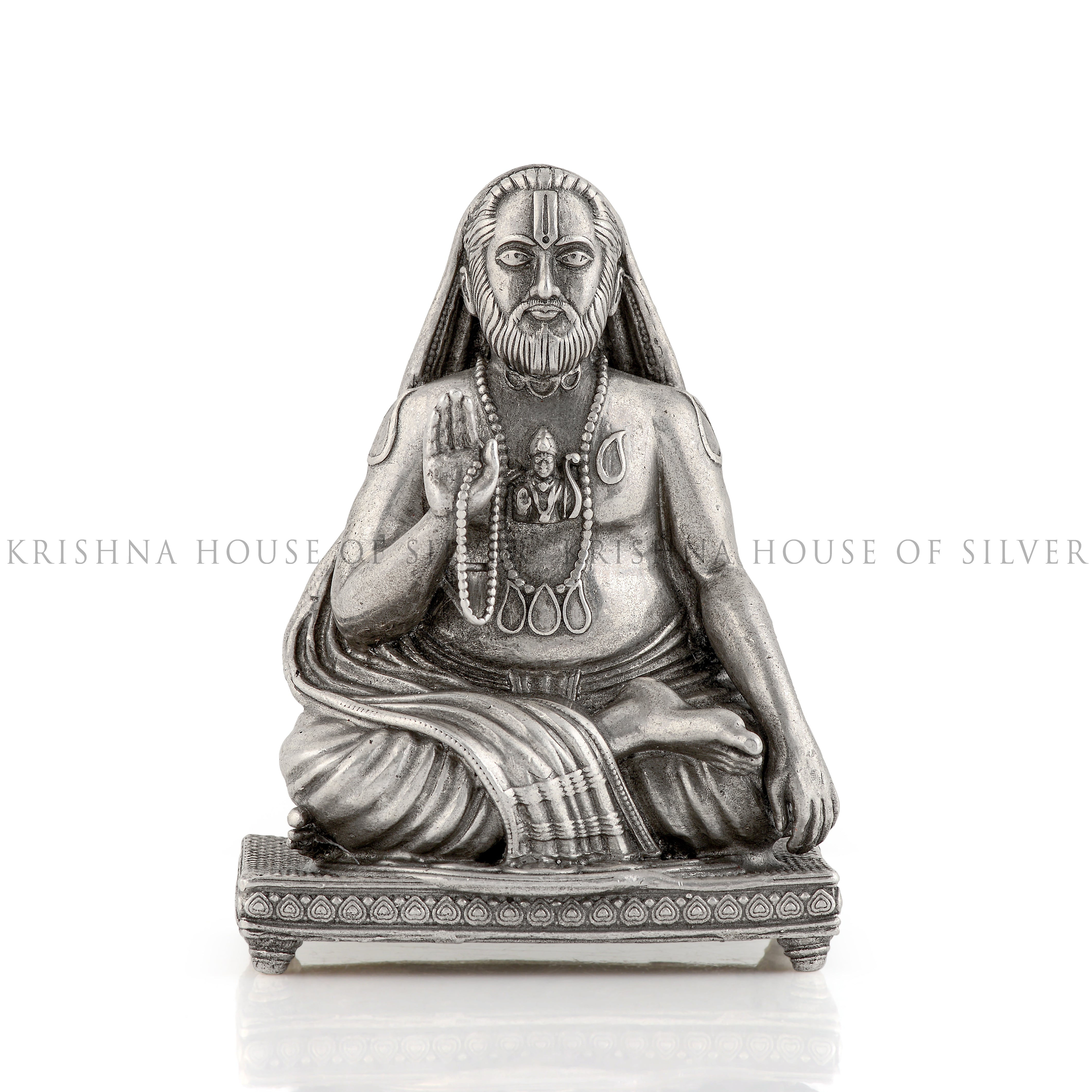 Silver Raghavendra swamy idol