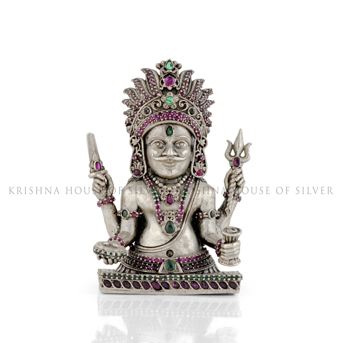 Silver Nakoda Bhairava a touch of divine strength.
