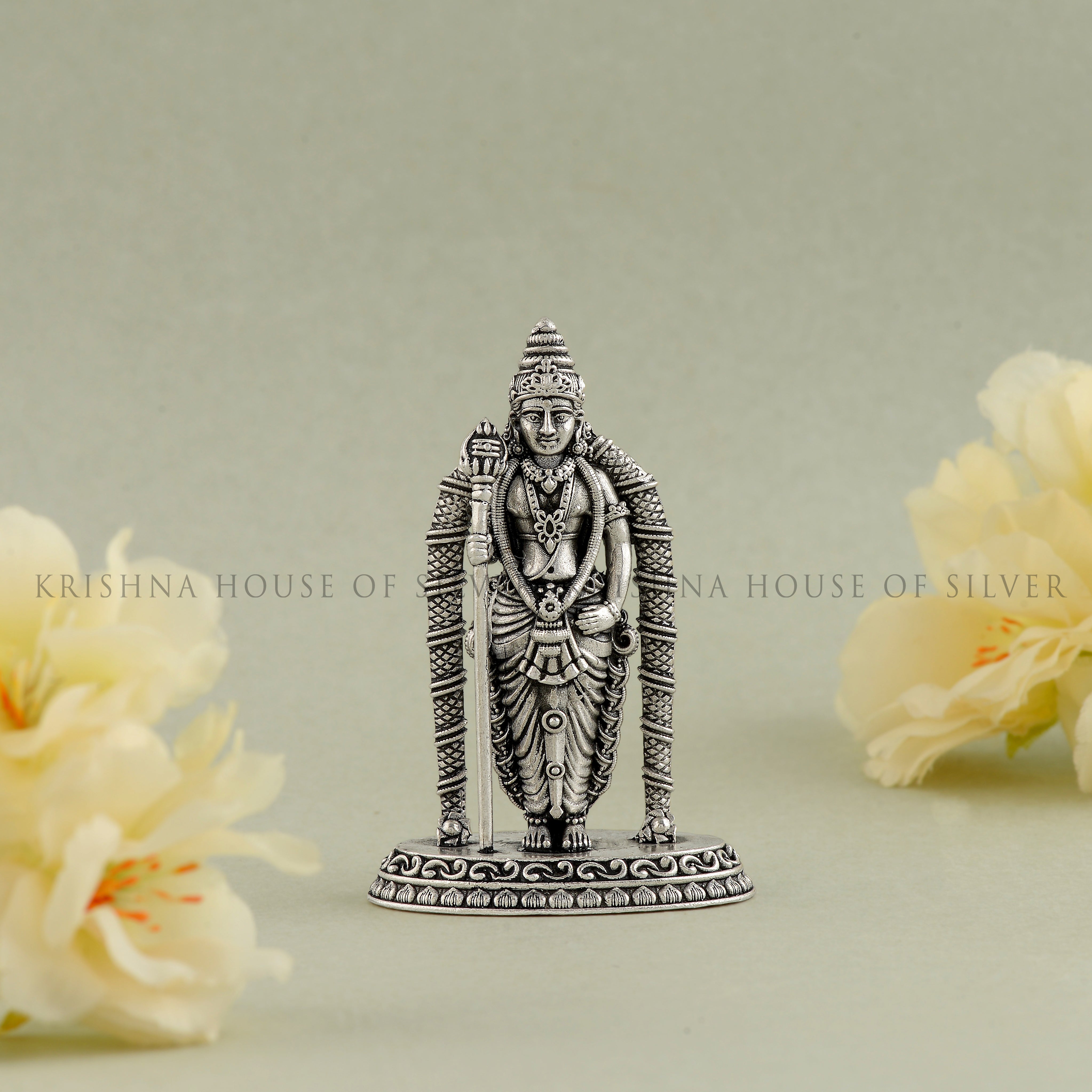 92.5 Sterling Silver Murugan Idol