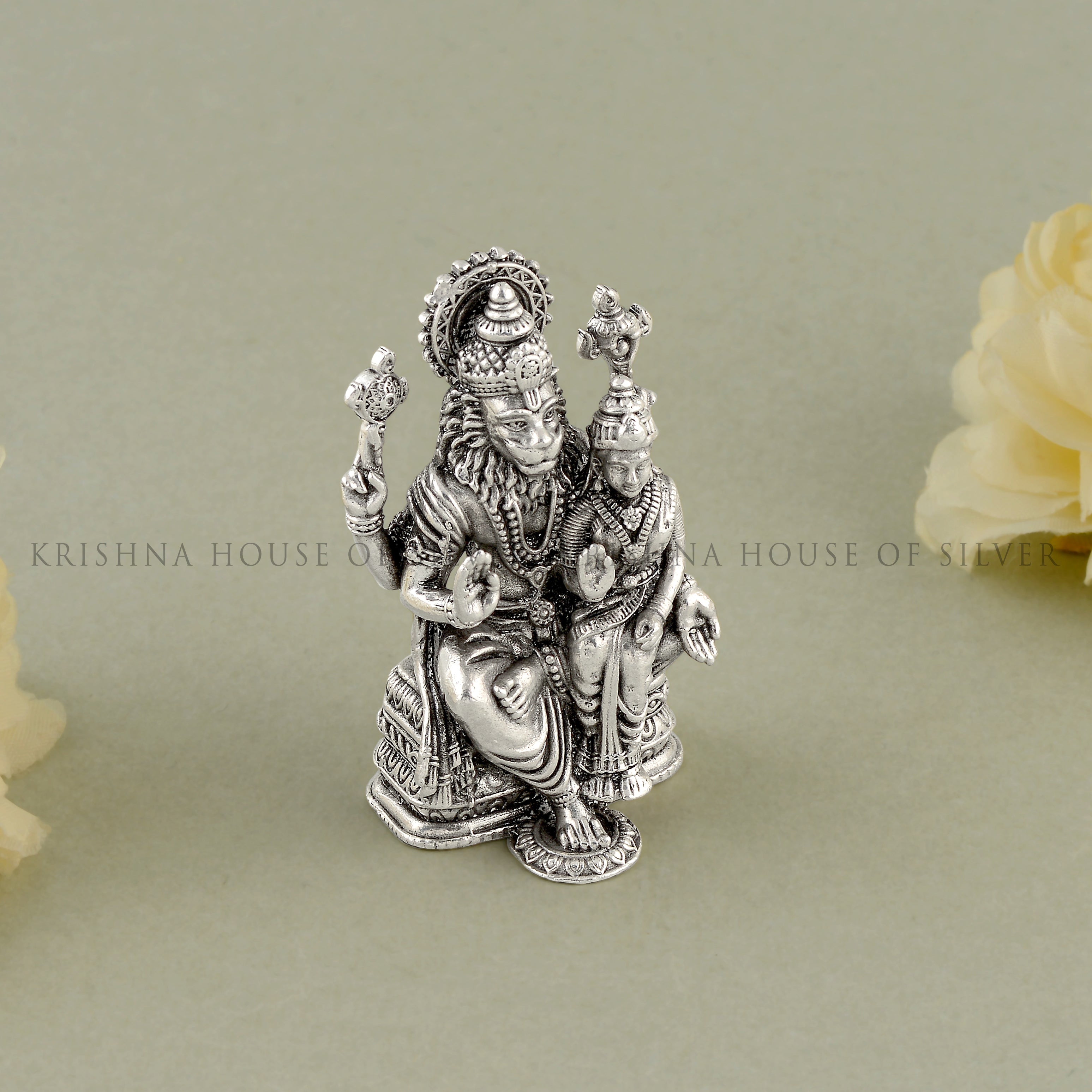 Divine Lakshmi Narasimha Swamy Idol in 92.5 Silver