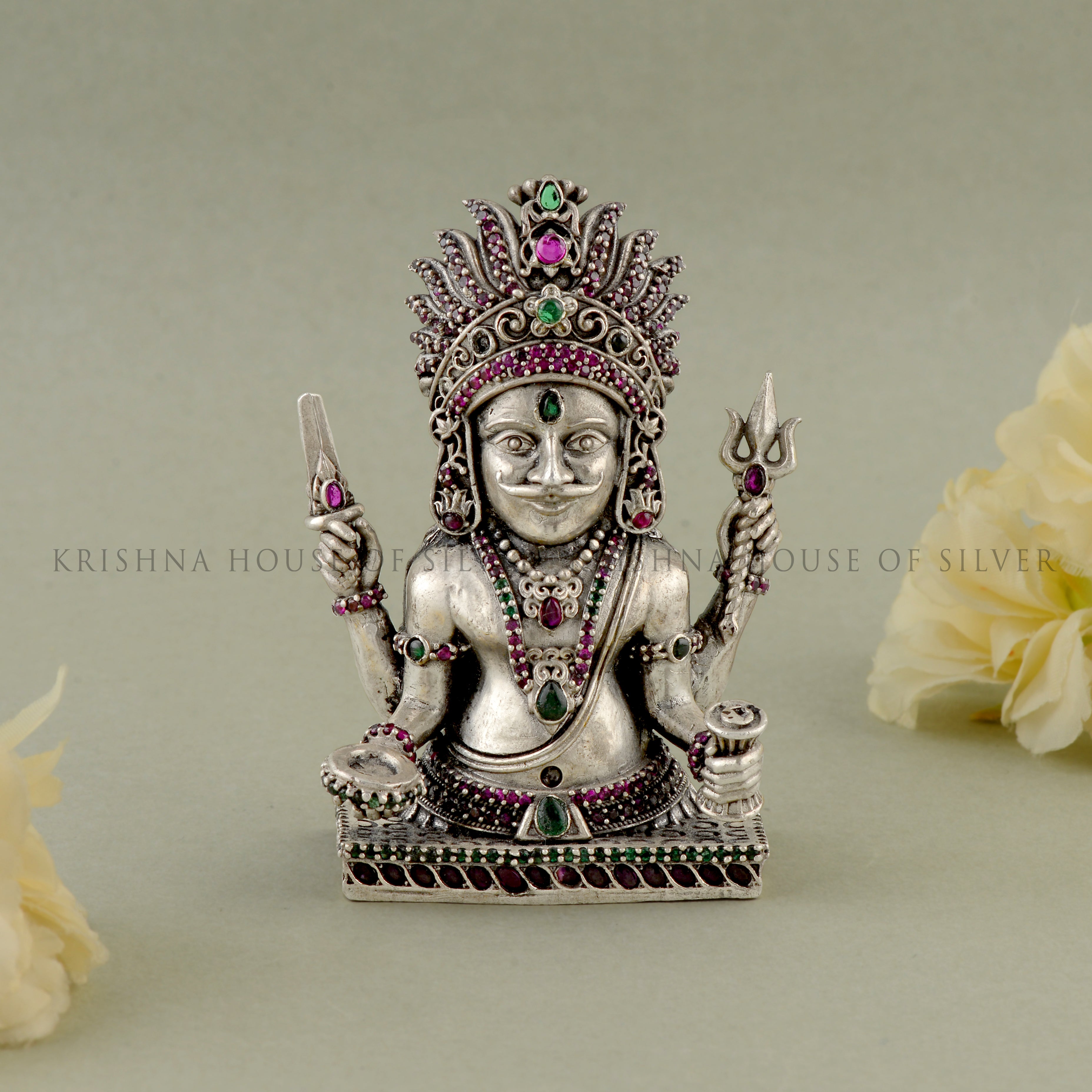 Silver Nakoda Bhairava a touch of divine strength.