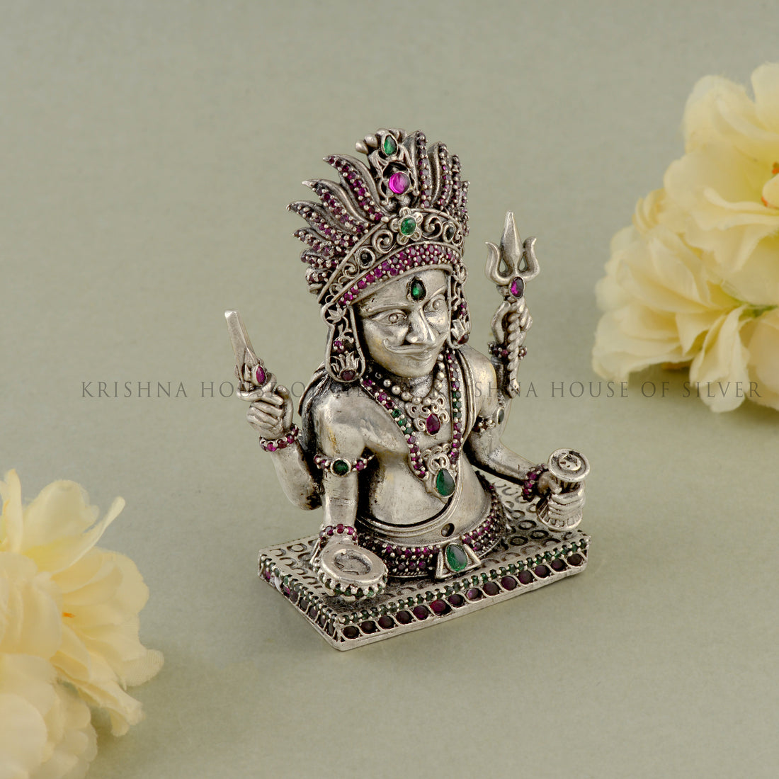 Silver Nakoda Bhairava a touch of divine strength.