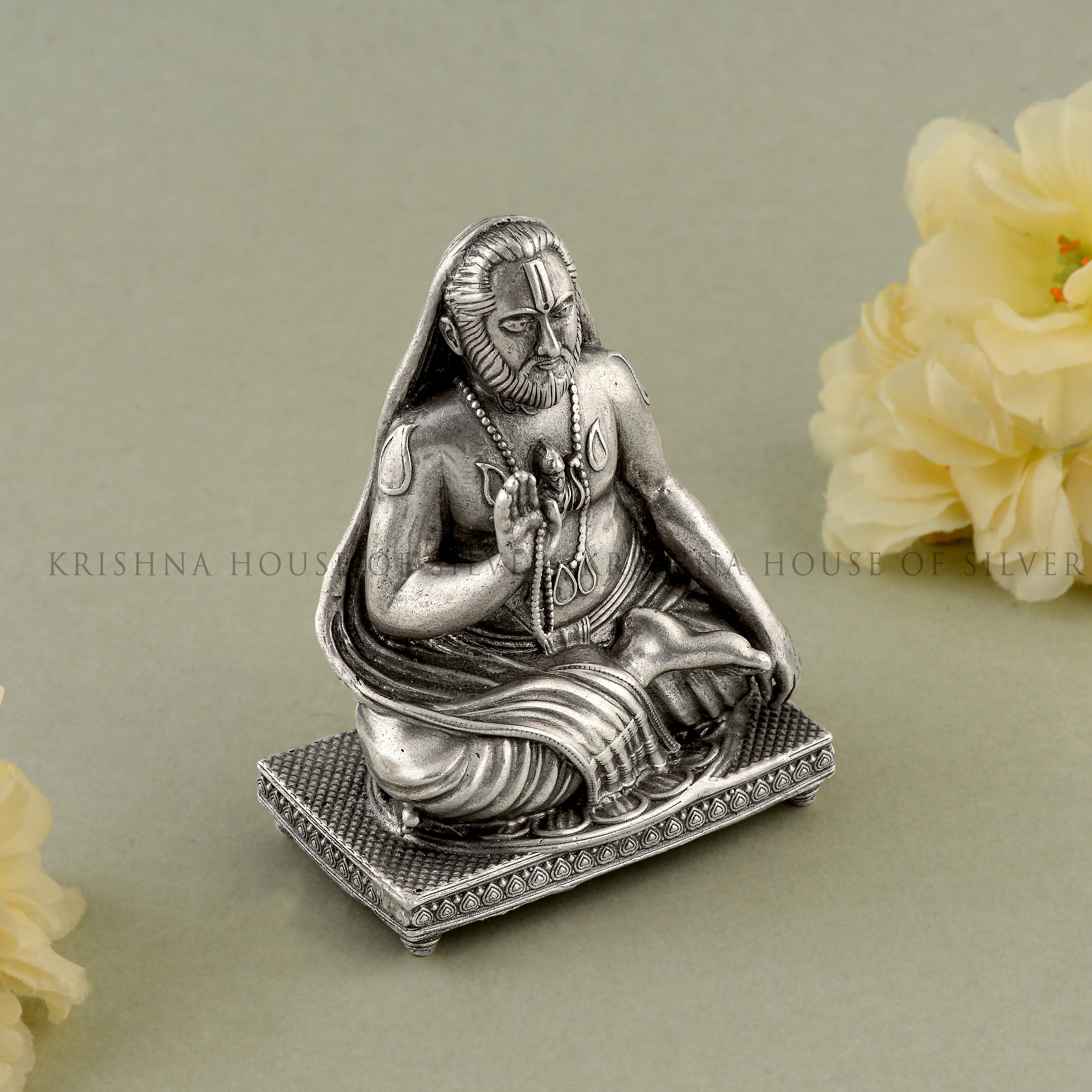 Silver Raghavendra swamy idol