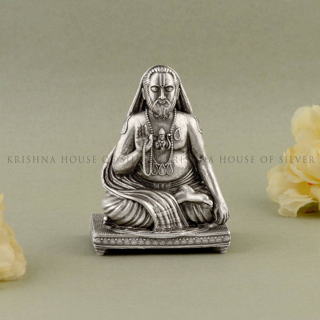 Silver Raghavendra swamy idol