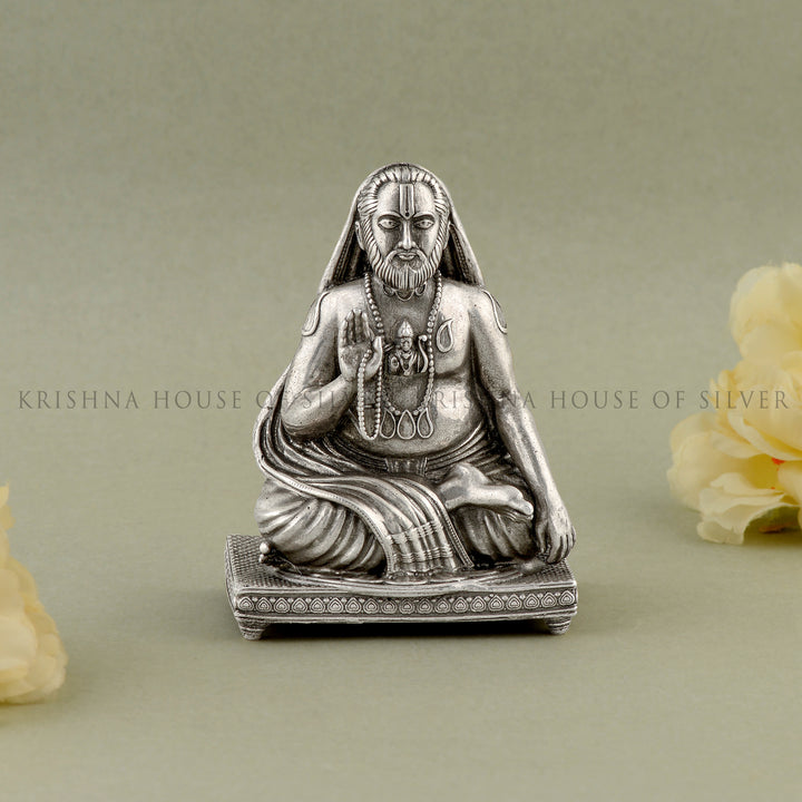Silver Raghavendra swamy idol