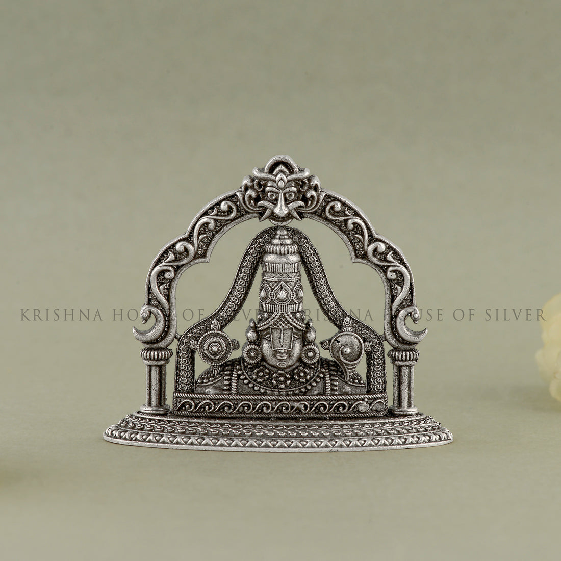 Silver Half Balaji Arch for Deity