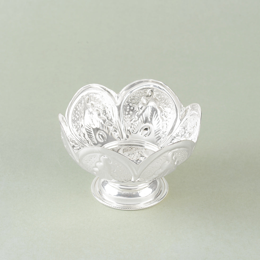 Silver Lotus Panchamrutham Bowl