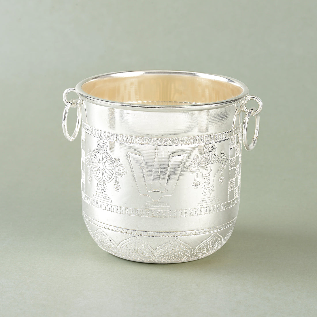 Silver Gangalam Bowl - 45 Grams - Krishna Jewellers Pearls and Gems