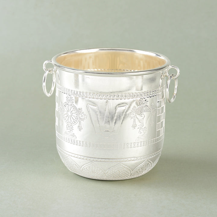 Silver Gangalam Bowl - 45 Grams - Krishna Jewellers Pearls and Gems