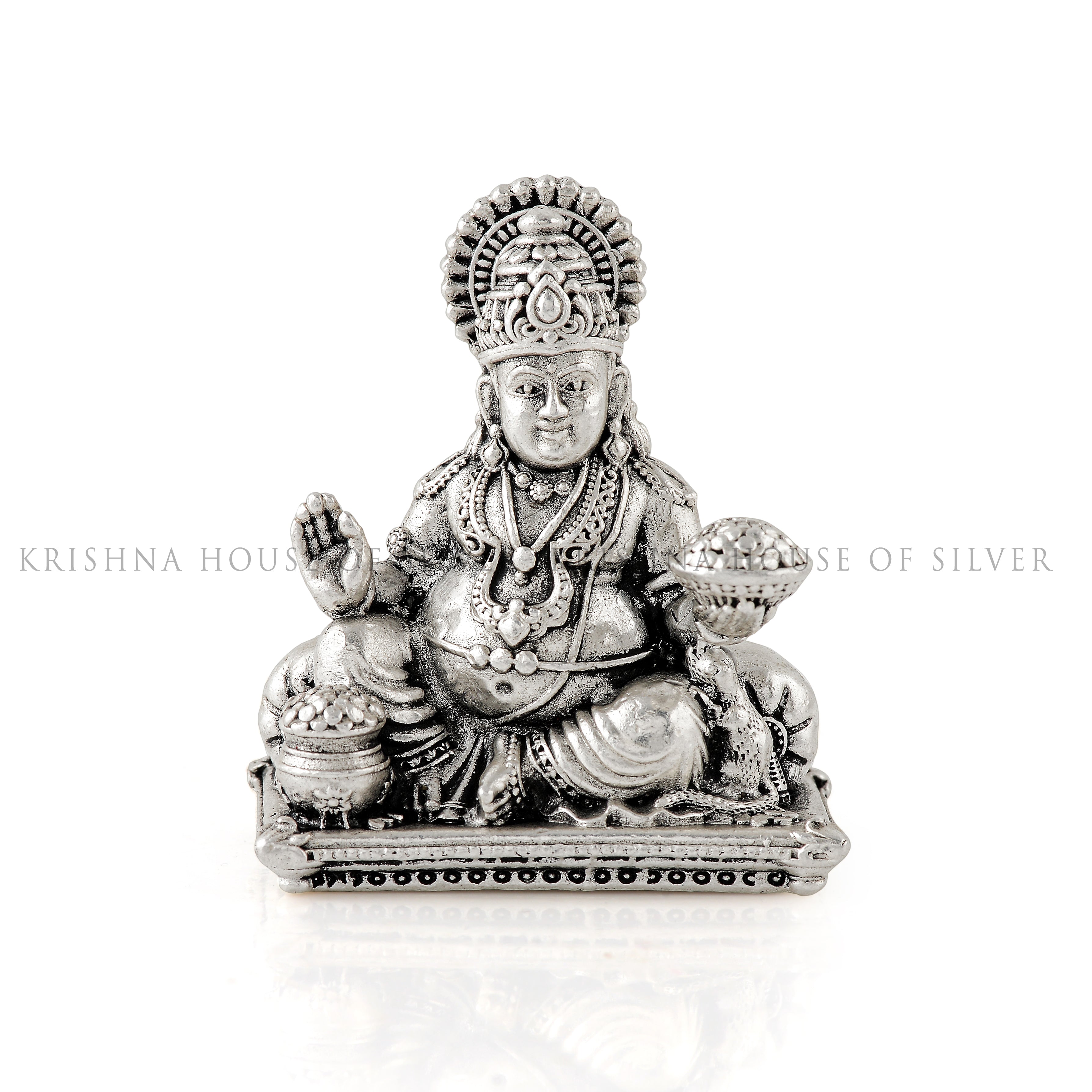 Antique-Finished Silver Kuber Idol