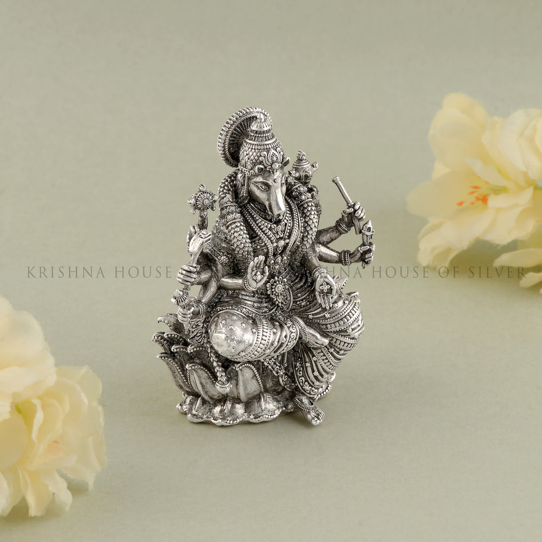 Varahi Devi 92.5 Silver Idol : The Warrior Goddess of Strength and Courage