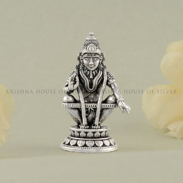 Silver Sabarimala Ayyappa Idol