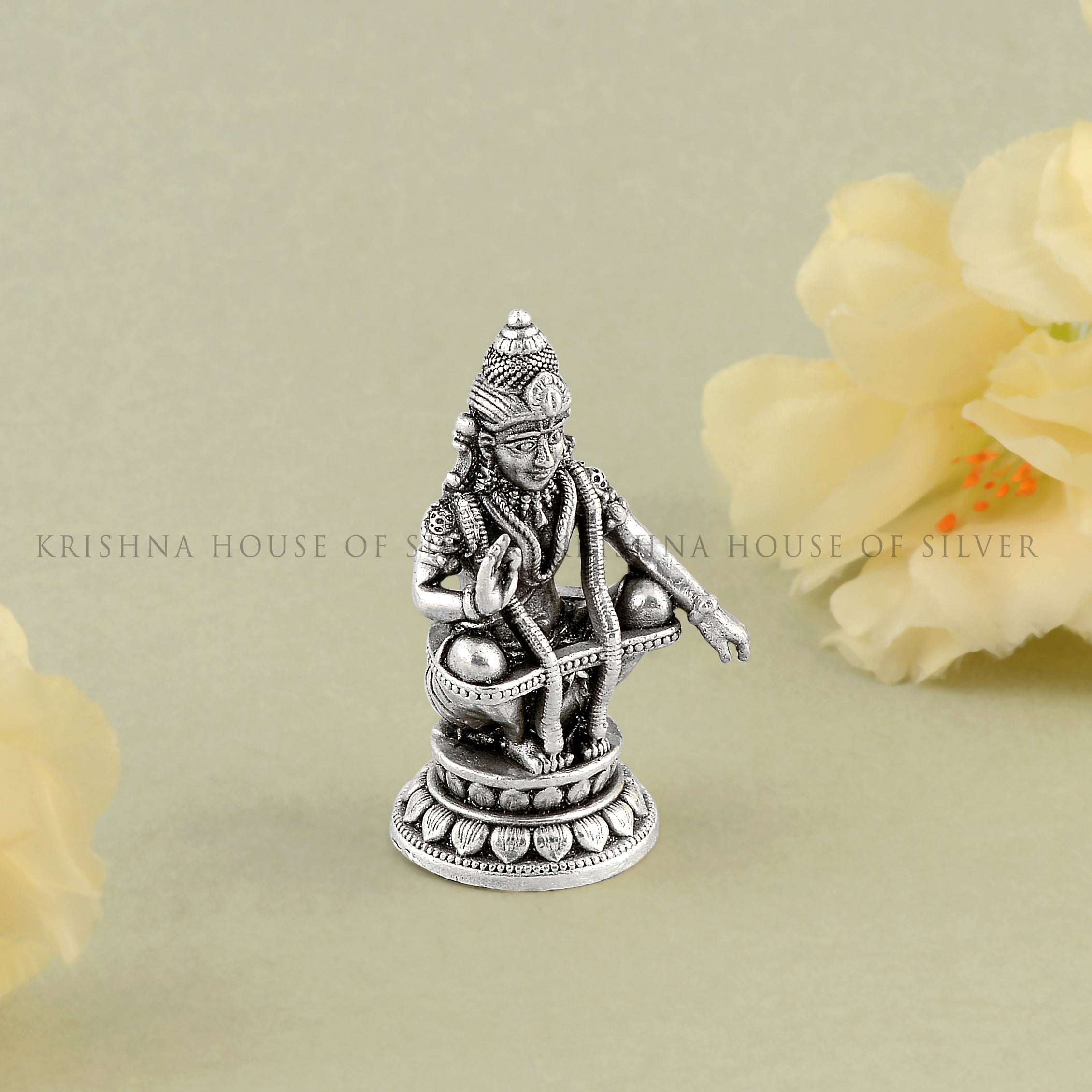 Silver Sabarimala Ayyappa Idol