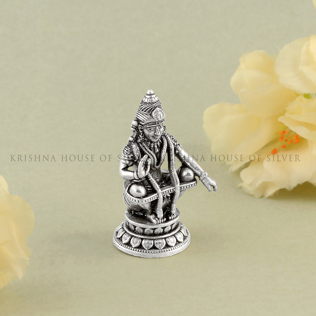 Silver Sabarimala Ayyappa Idol