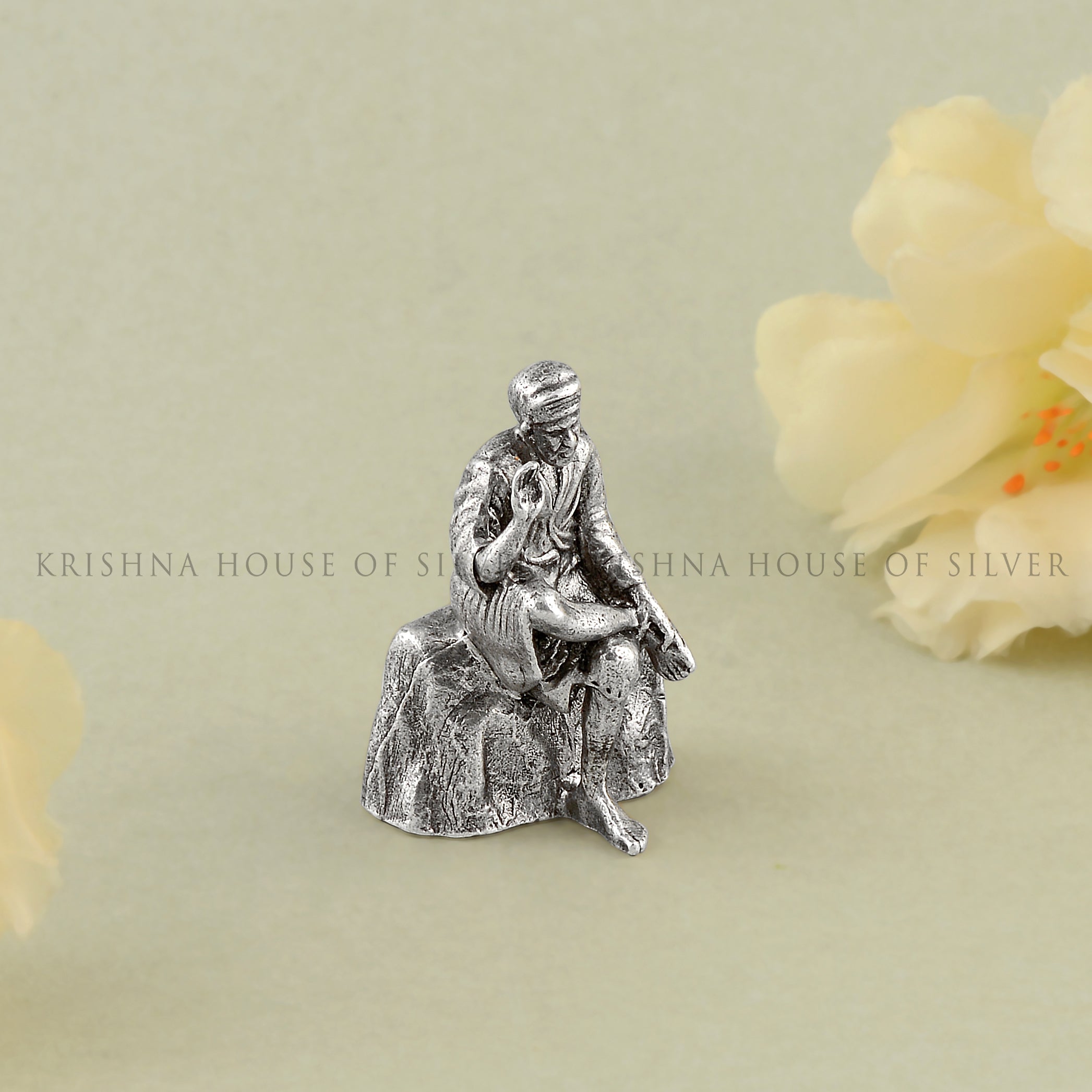 Silver Shridi Sai Baba idol - Krishna House Of Silver