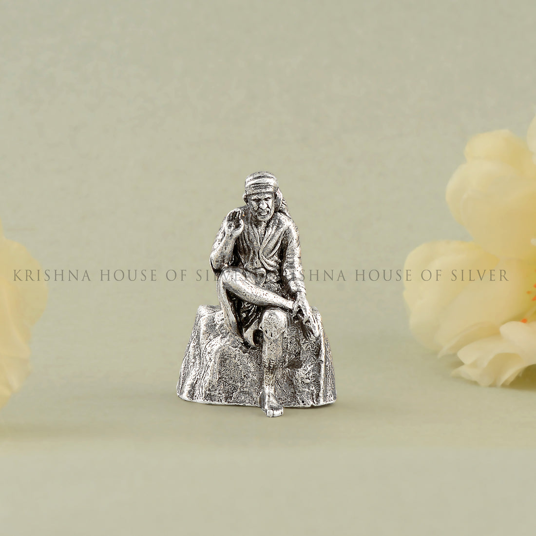 Silver Shridi Sai Baba idol - Krishna House Of Silver