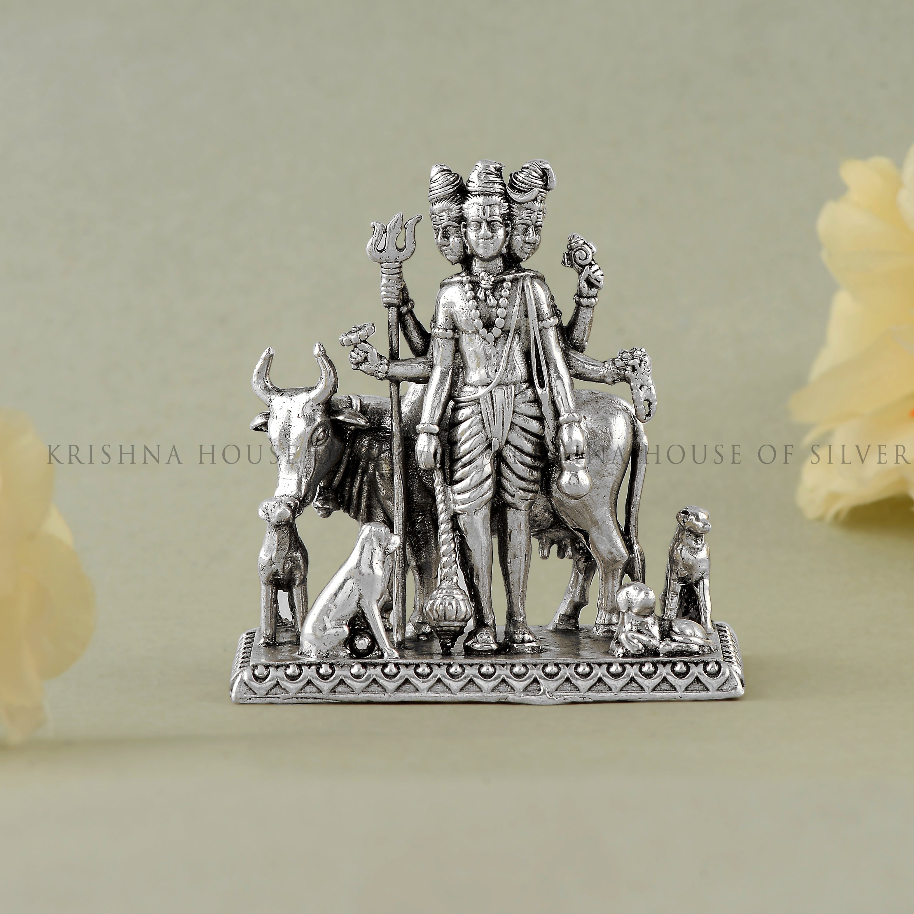 Silver Dattatreya Idol