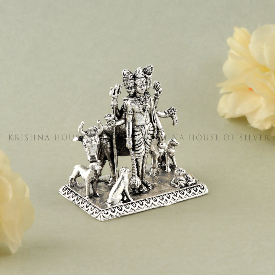 Silver Dattatreya Idol