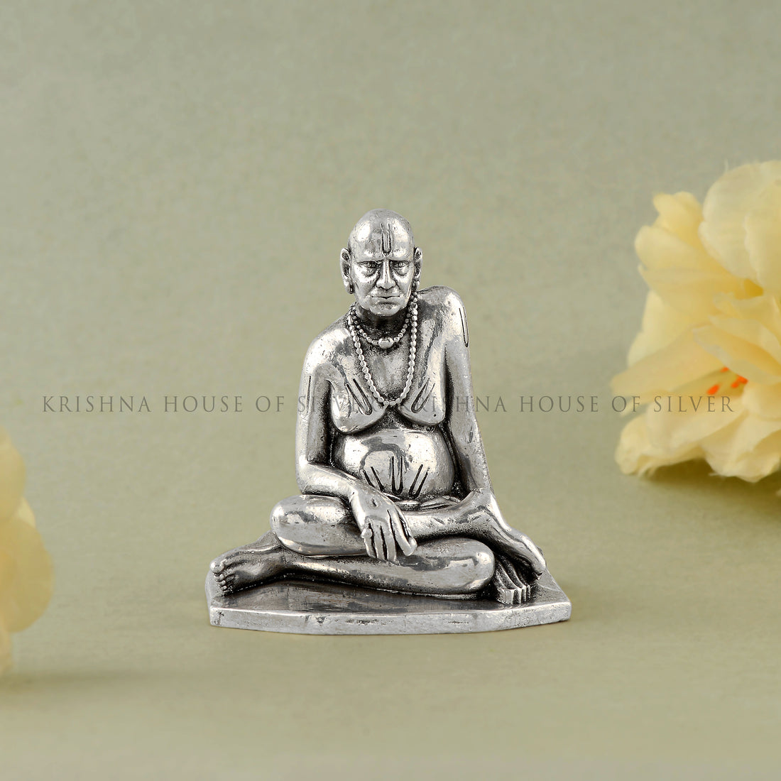 Antique Silver Swami Samarth Idol