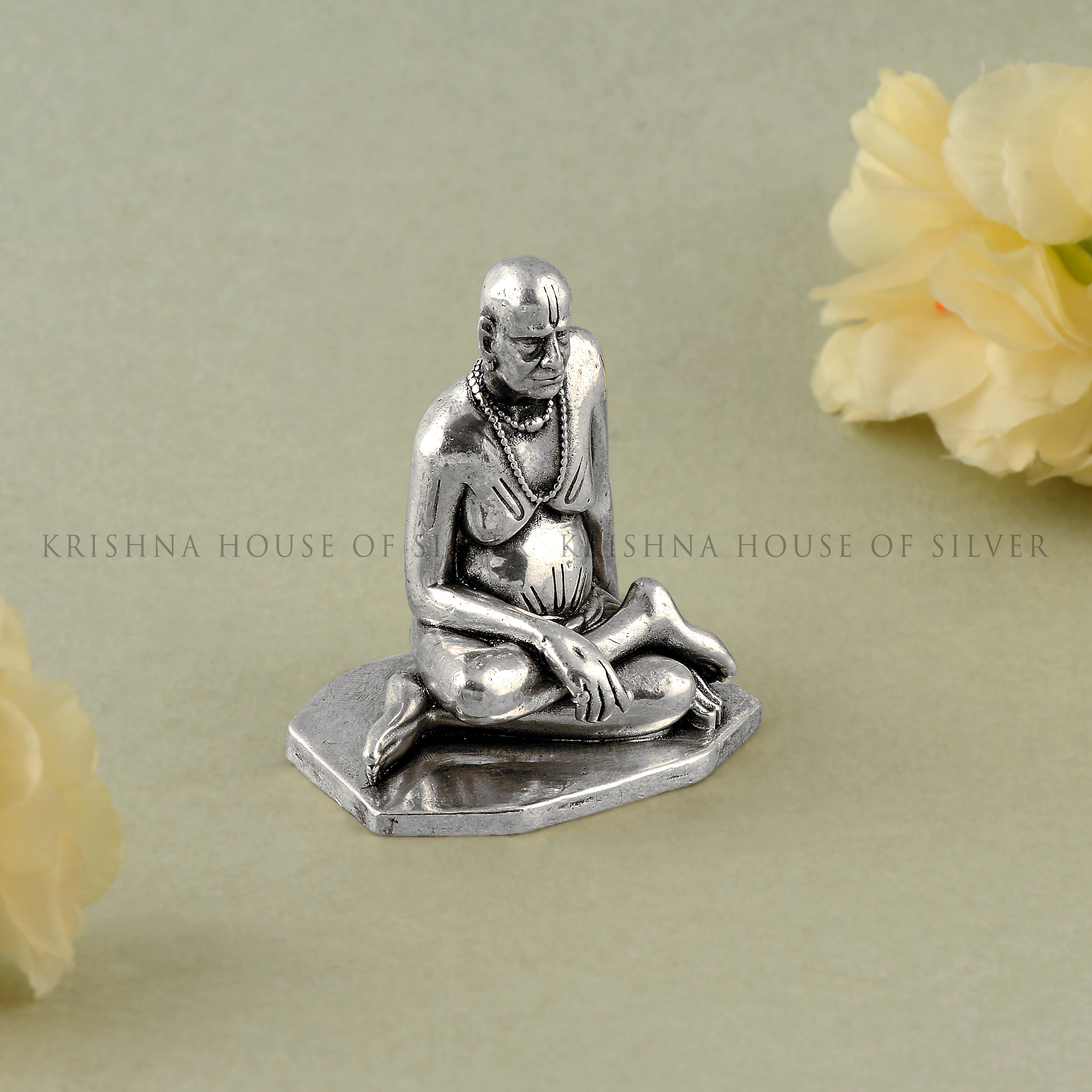 Antique Silver Swami Samarth Idol