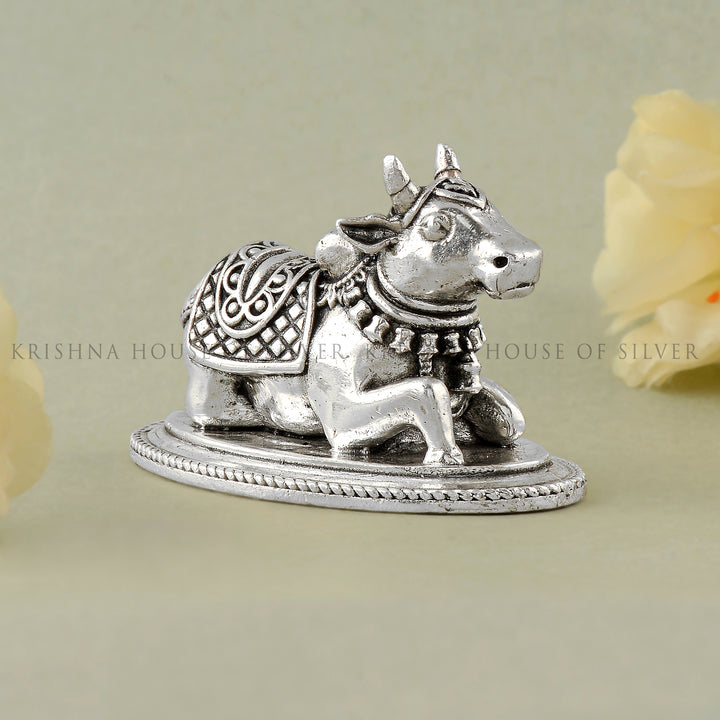 Silver Nandi Idol - Vahana of Lord Shiva