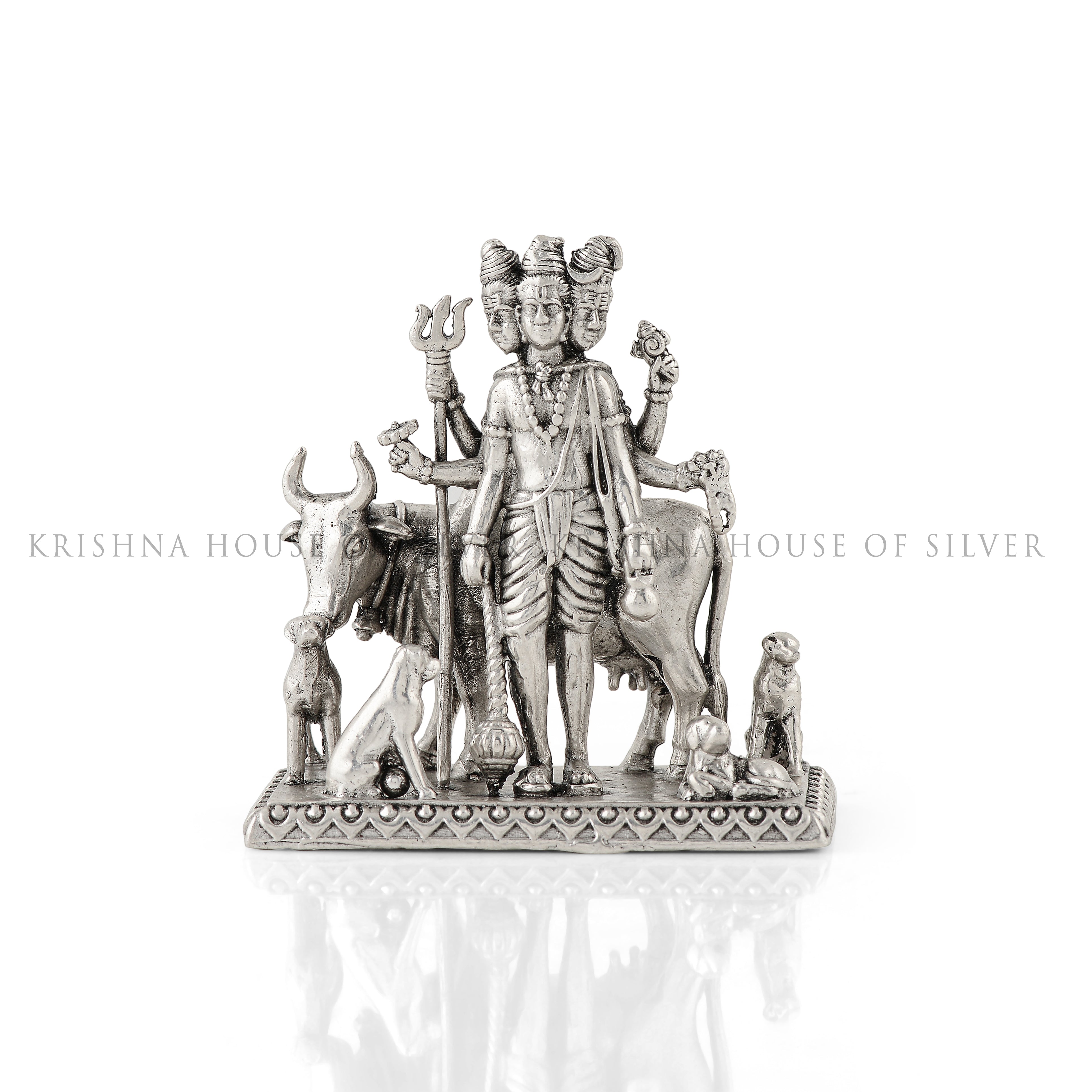 Silver Dattatreya Idol
