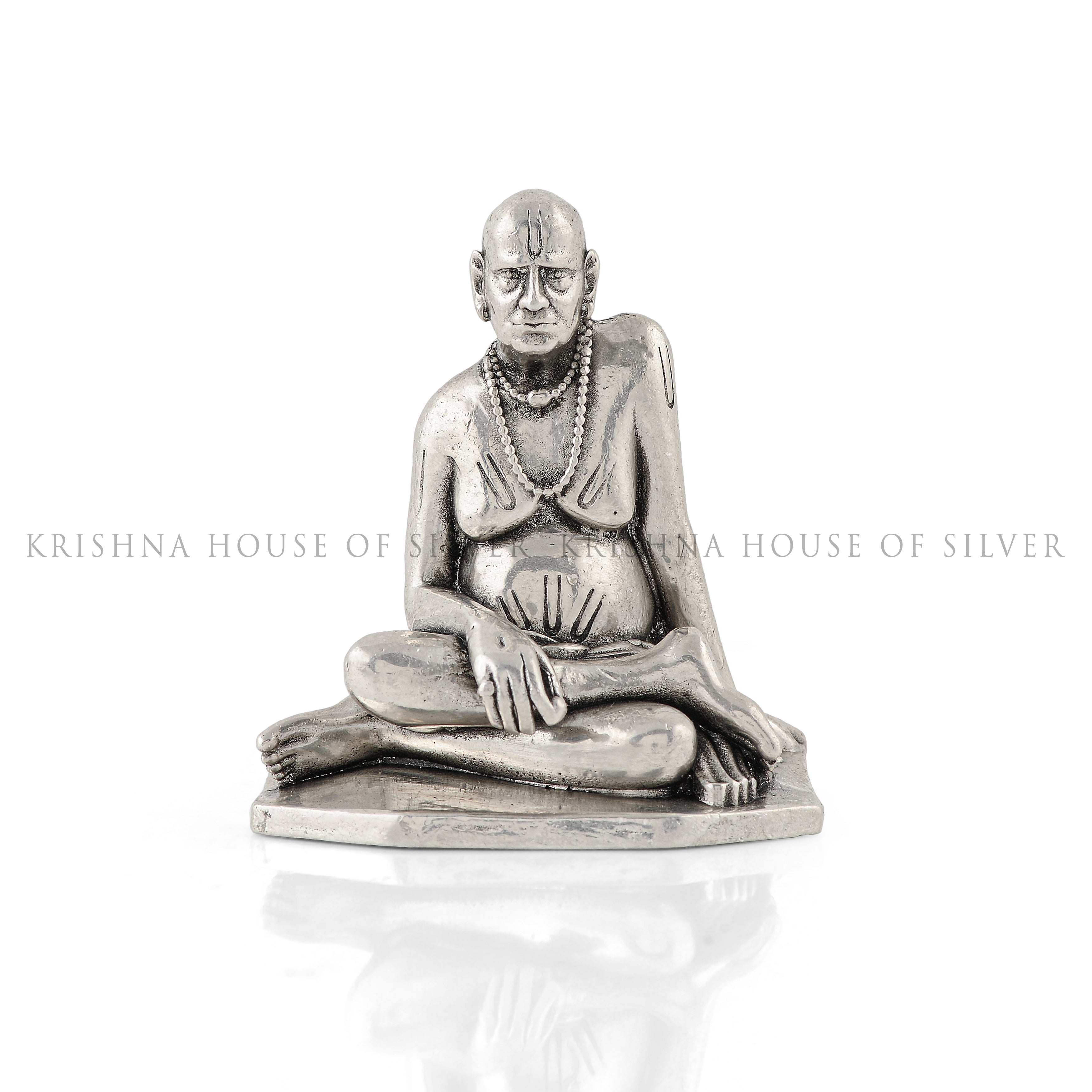 Antique Silver Swami Samarth Idol