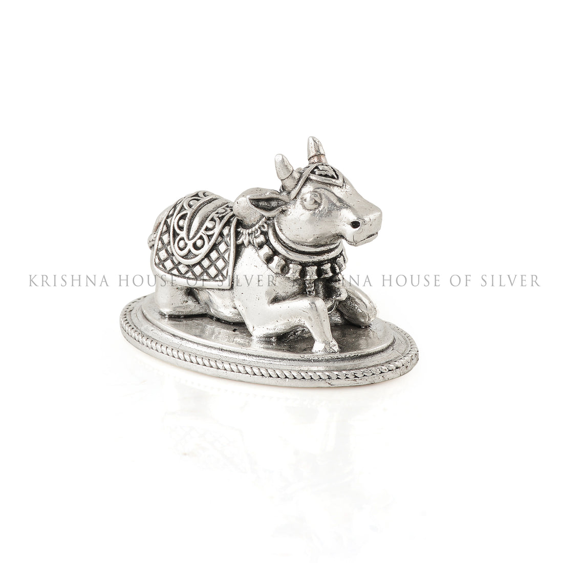 Silver Nandi Idol - Vahana of Lord Shiva