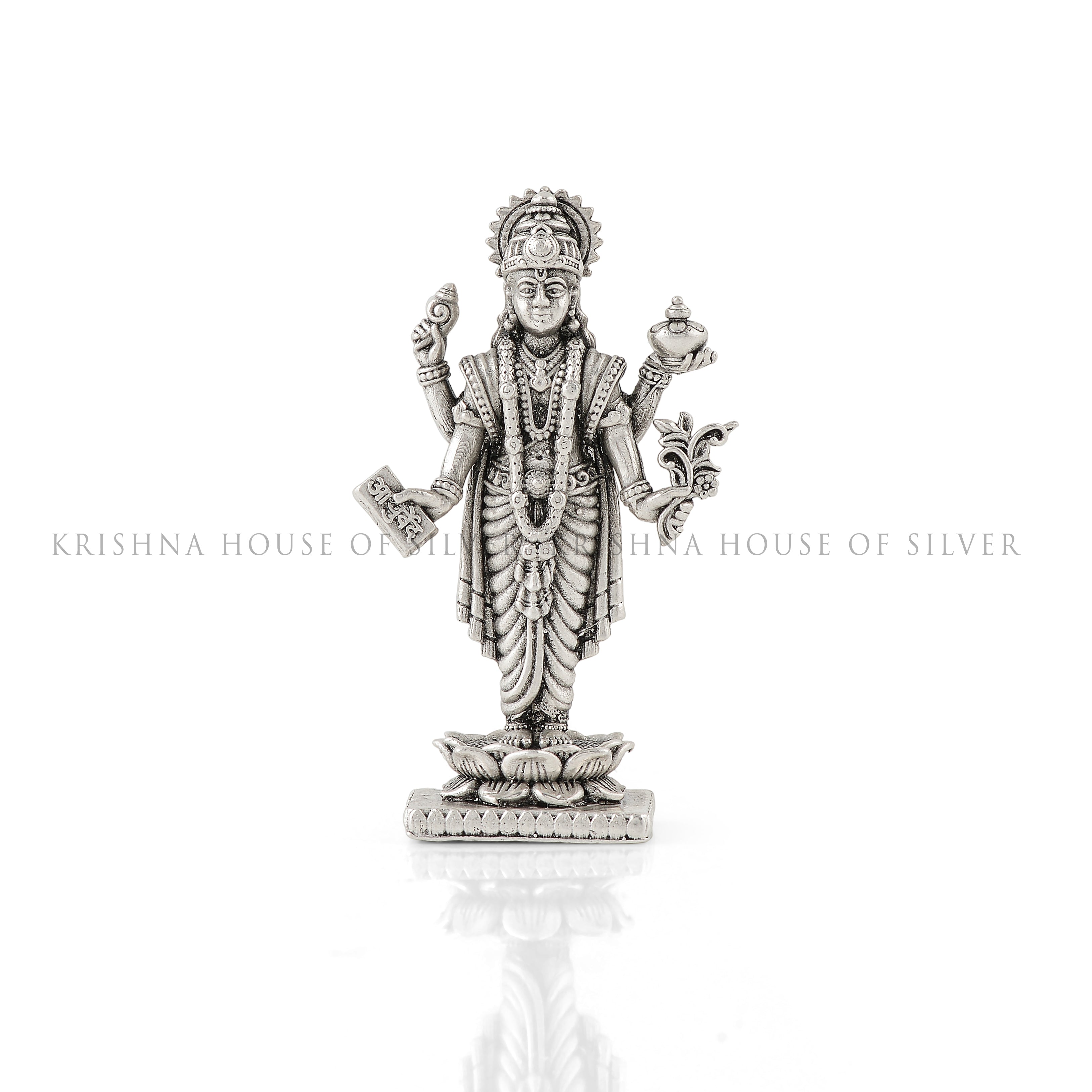 Guardian of Health: Silver Dhanvantri Statue