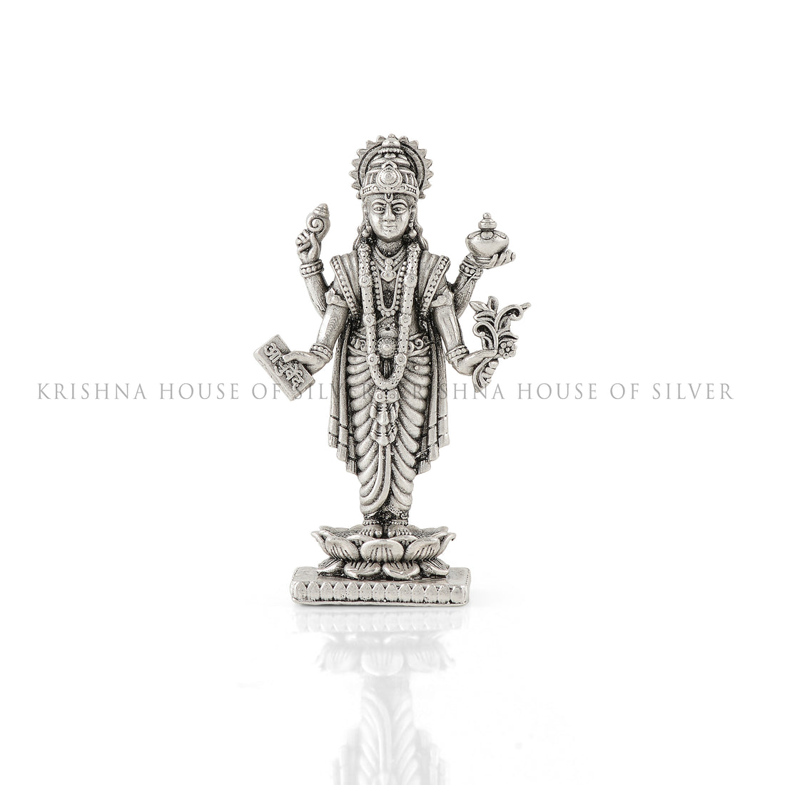 Guardian of Health: Silver Dhanvantri Statue