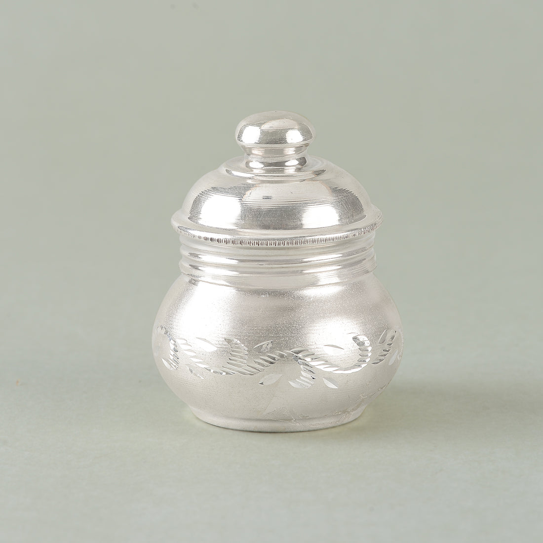 Plain Silver kumkum bharani Crafted from 92.5 Pure Silver